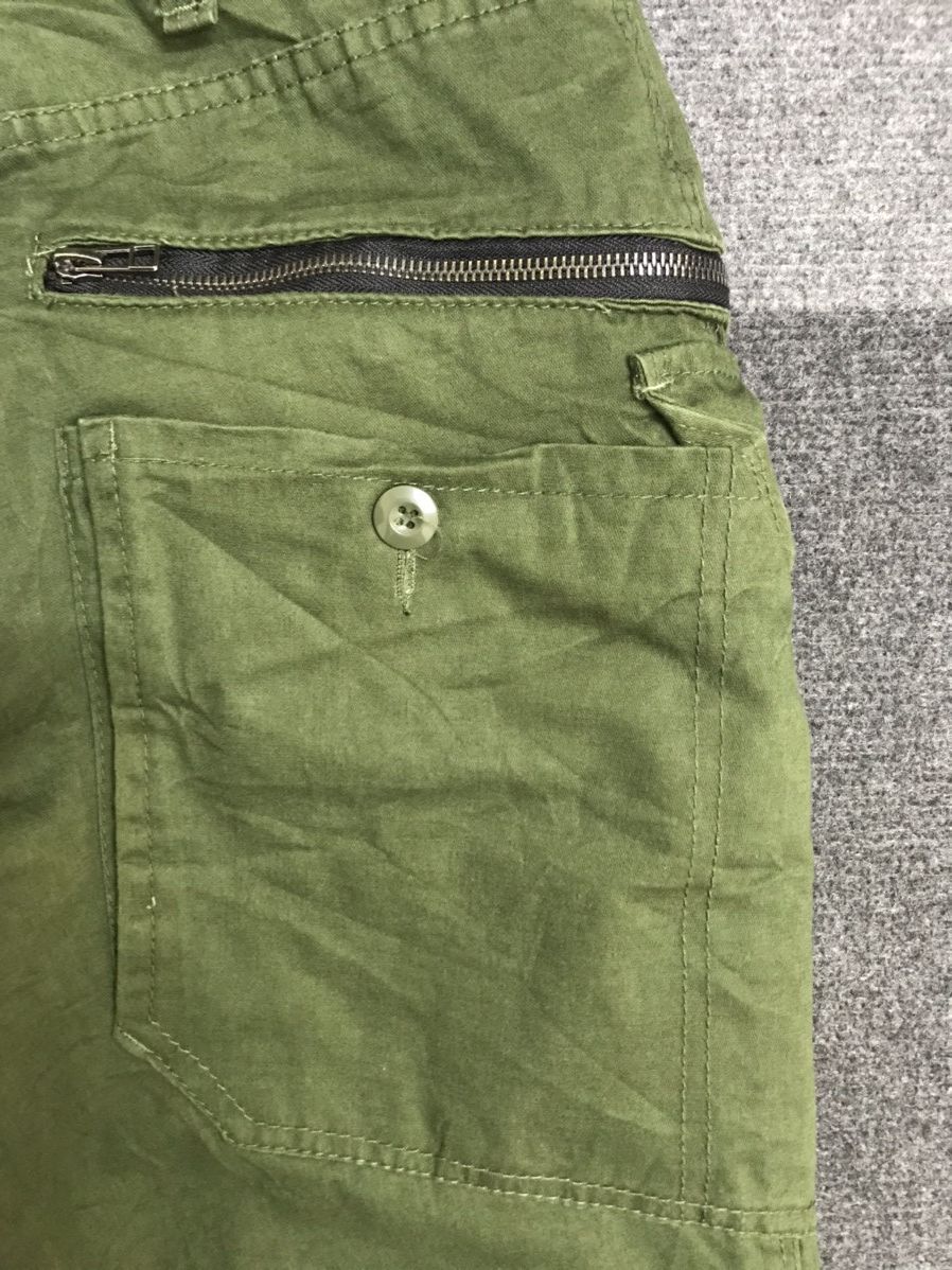 Japanese Brand Rare ALPHA CROUGE Japan Double Gardener Pockets Cargo Pant Size US 31 - 14 Thumbnail