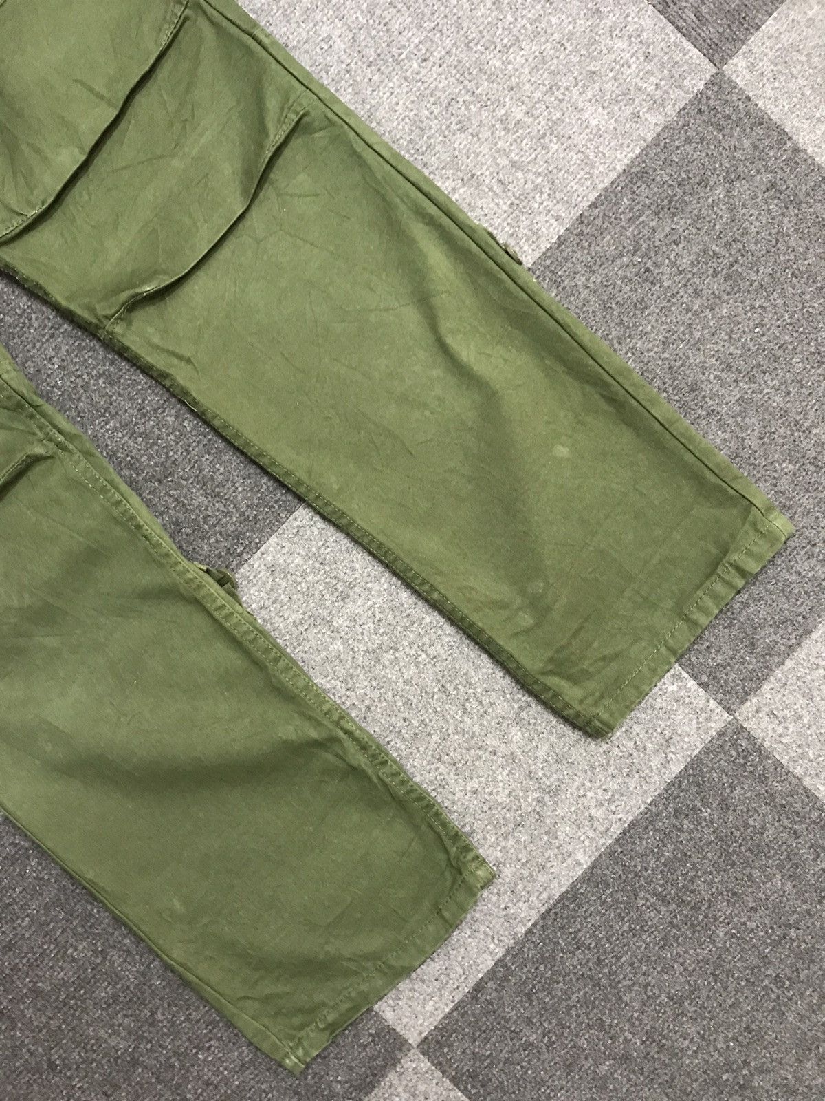 Japanese Brand Rare ALPHA CROUGE Japan Double Gardener Pockets Cargo Pant Size US 31 - 6 Thumbnail