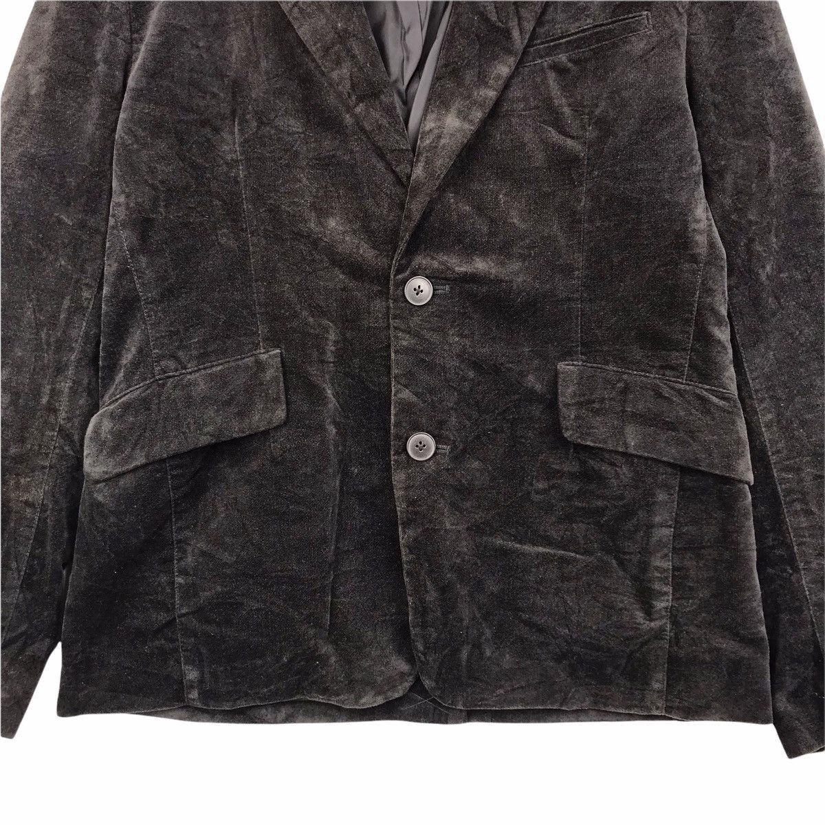Vintage TAKEO KIKUCHI Japanese Brand Velvet Coat Blazer Size 40R - 6 Thumbnail