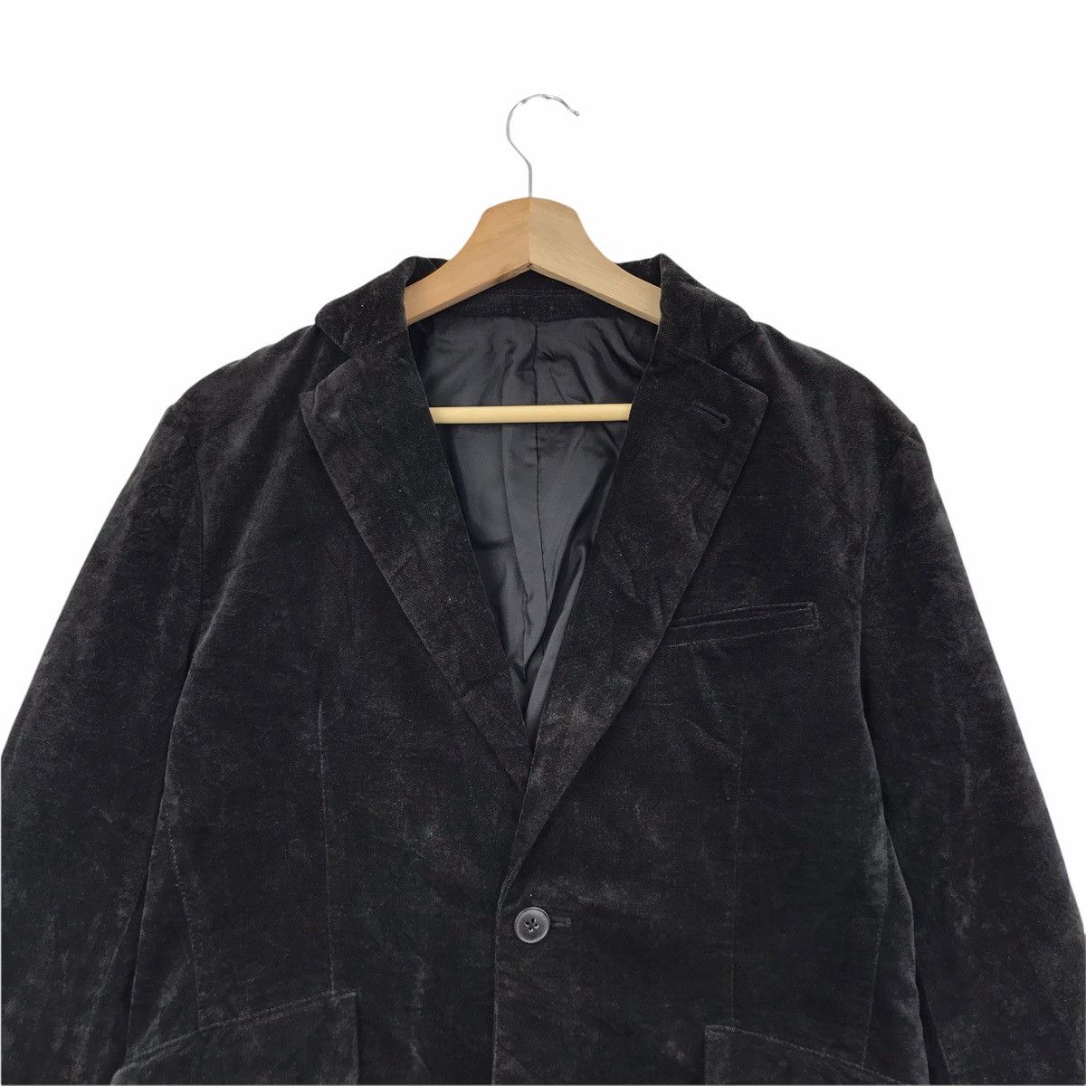 Vintage TAKEO KIKUCHI Japanese Brand Velvet Coat Blazer Size 40R - 5 Thumbnail