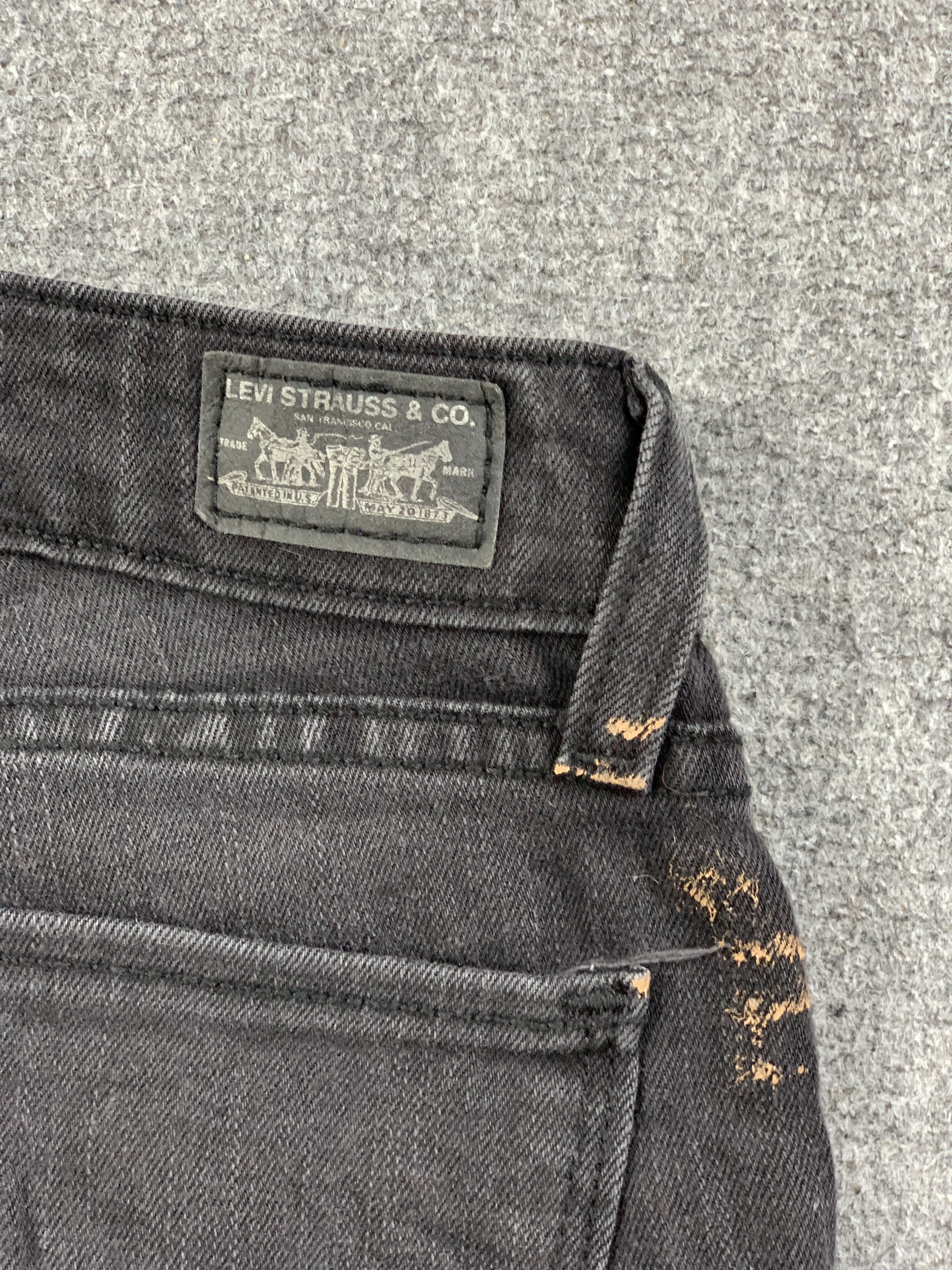 Levi's Vintage Levis Faded Black Skinny Women Jeans DP2214 Size US 26 / EU 42 - 5 Thumbnail