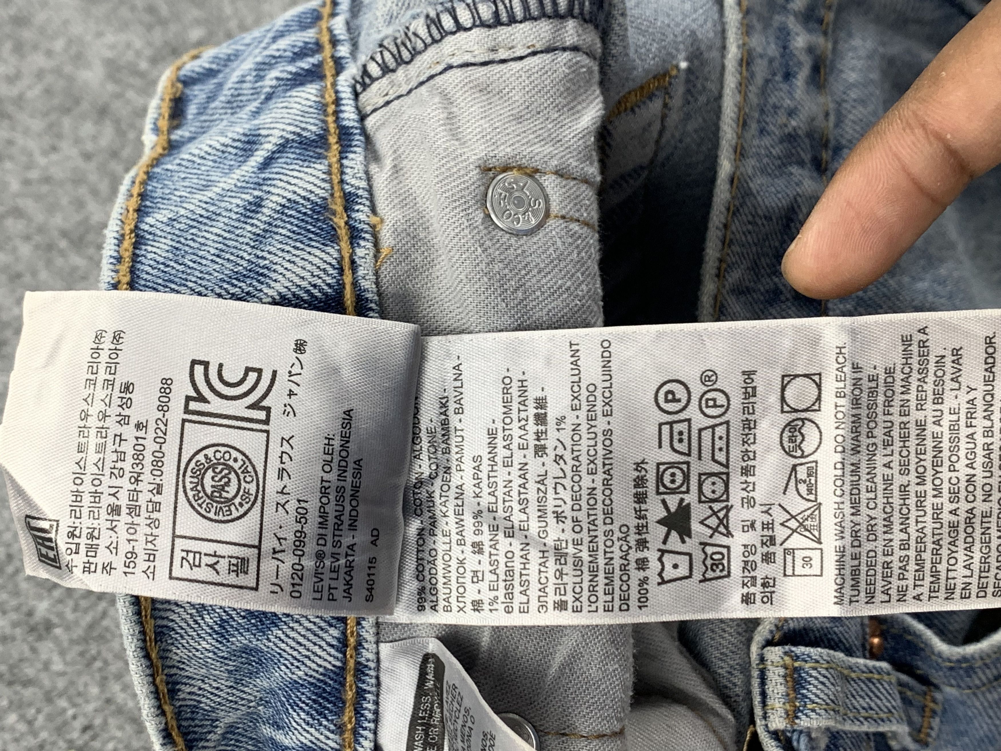 Levi's × Vintage Vintage Levis 502 Faded Blue Jeans DP2215 Size US 33 - 7 Thumbnail