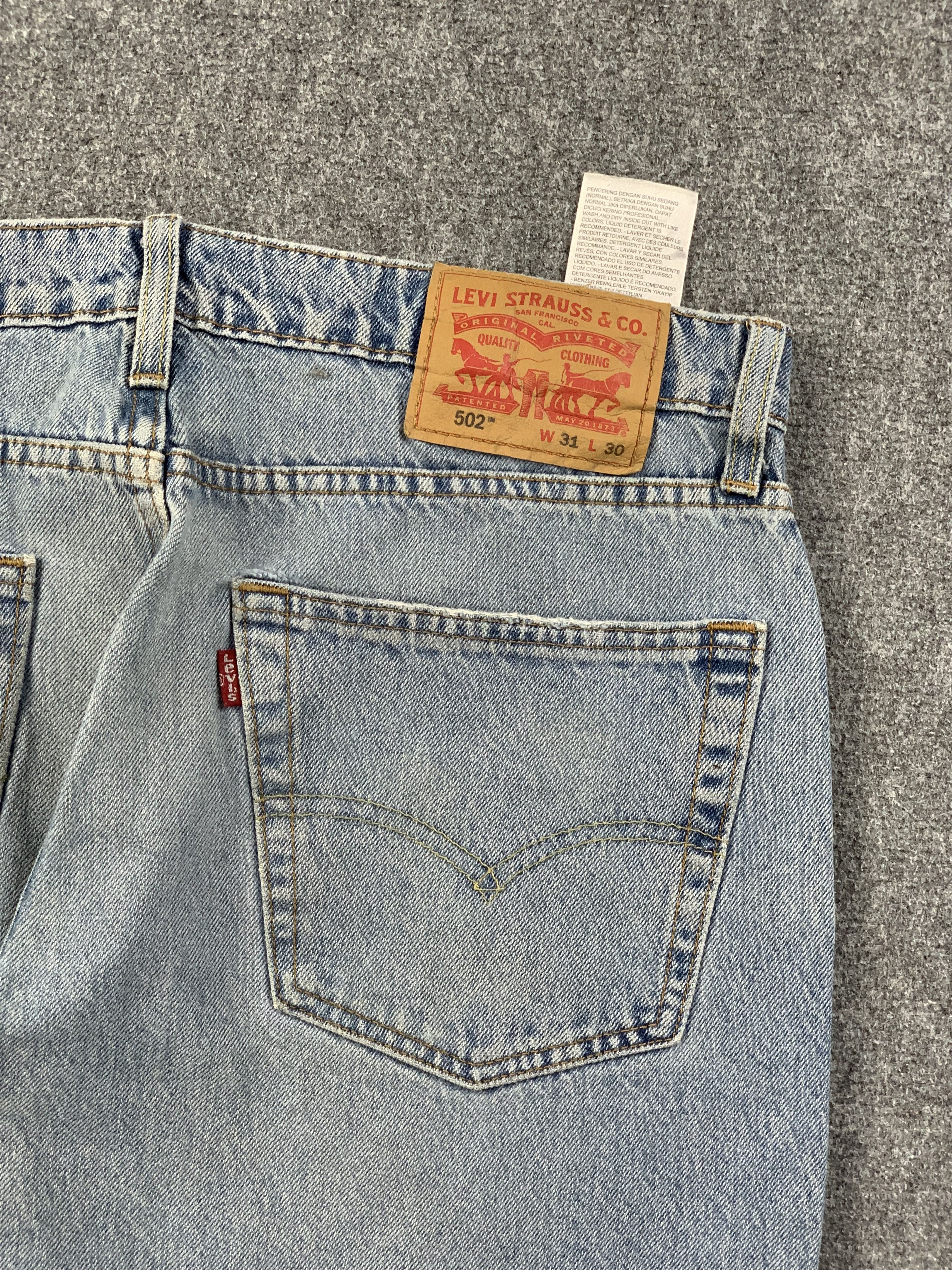 Levi's × Vintage Vintage Levis 502 Faded Blue Jeans DP2215 Size US 33 - 17 Thumbnail