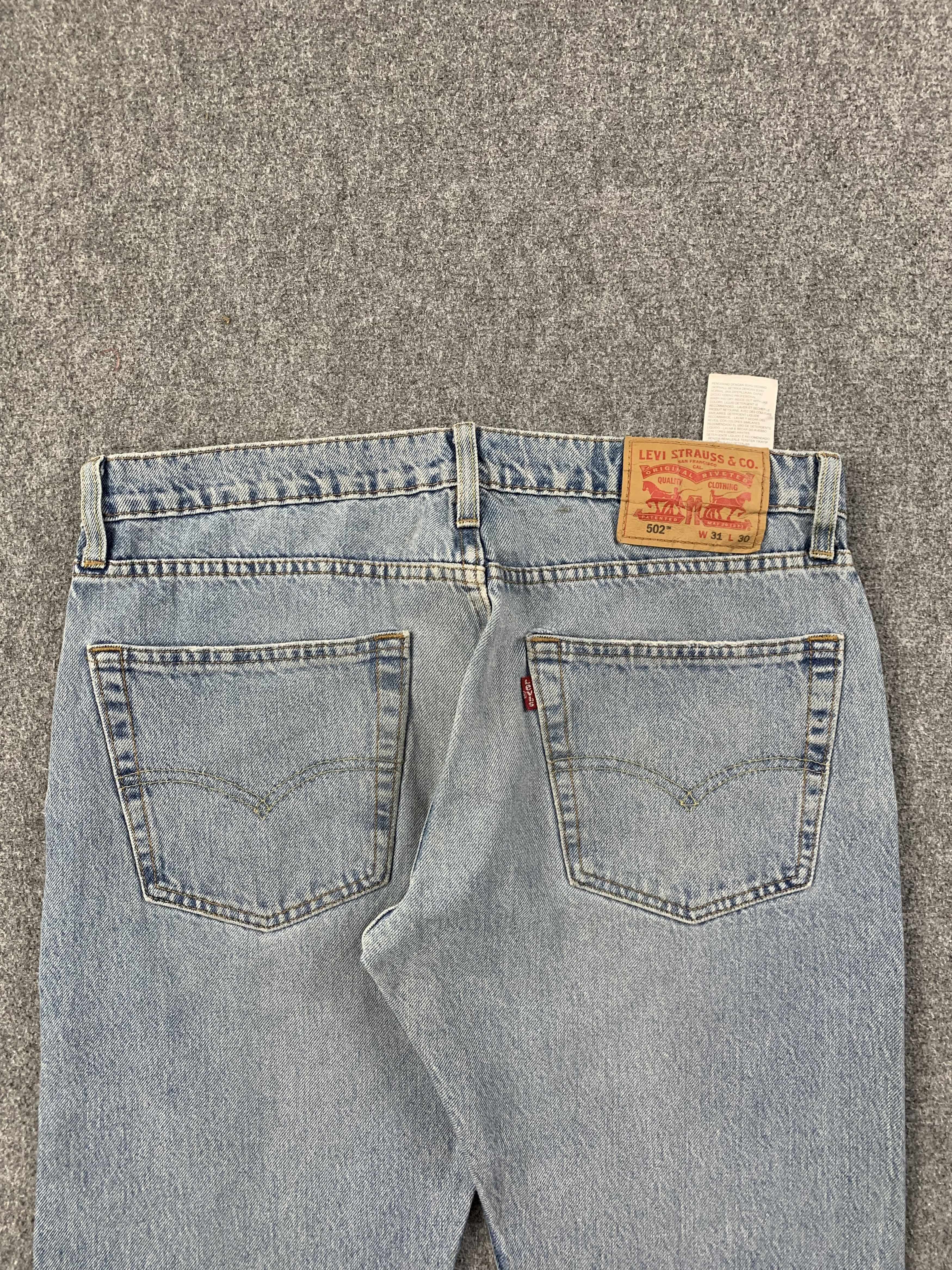 Levi's × Vintage Vintage Levis 502 Faded Blue Jeans DP2215 Size US 33 - 4 Thumbnail