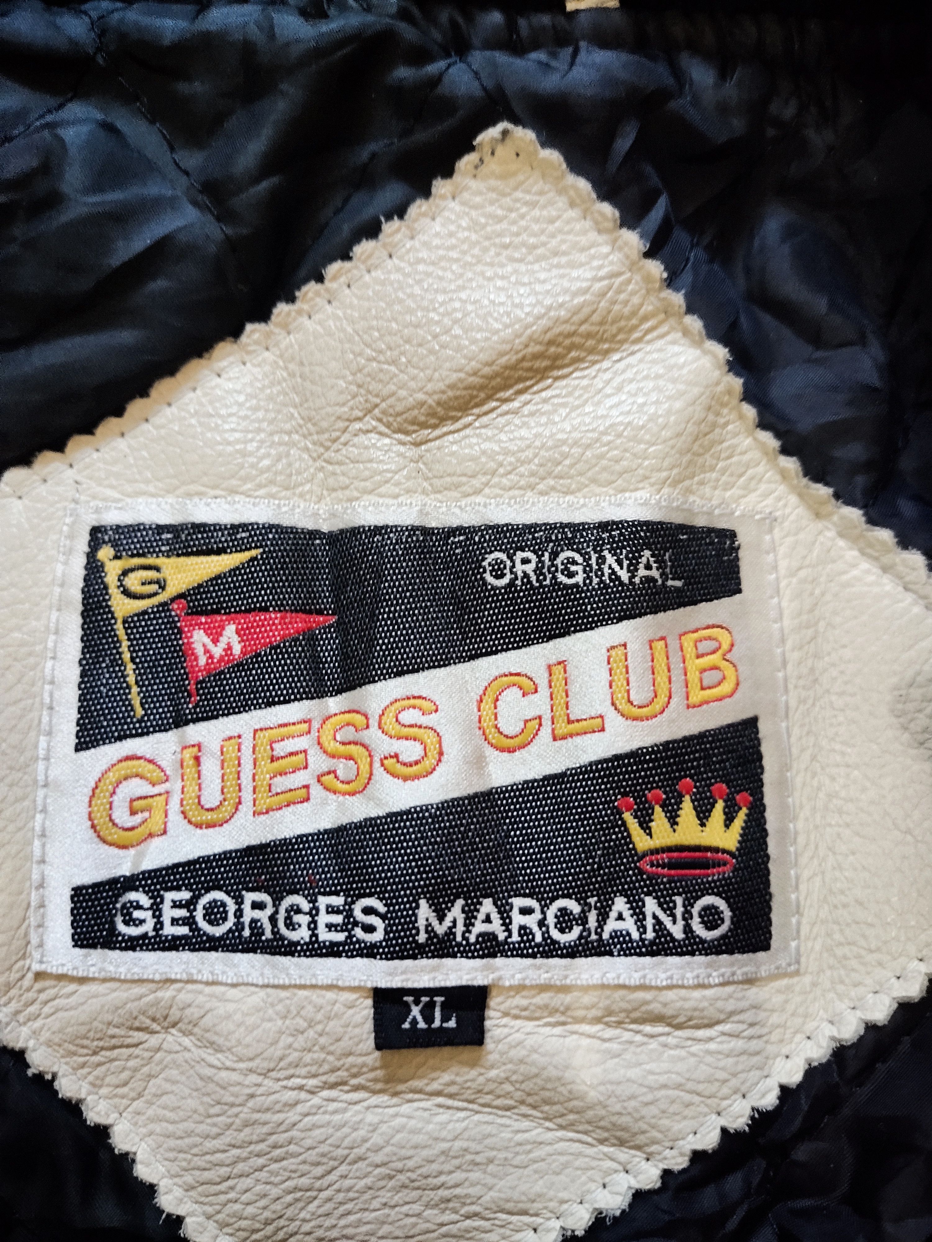 Guess × Vintage Vintage Guess American Classic Wool Varsity Jacket Size US XL / EU 56 / 4 - 4 Thumbnail