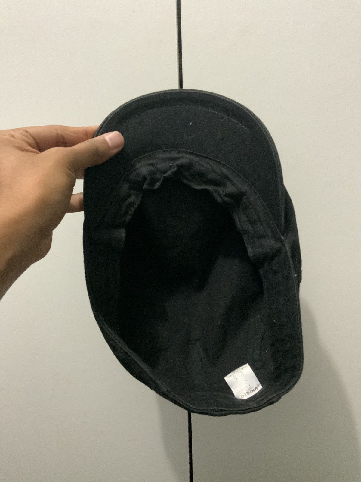 Japanese Brand Retro Uniqlo Plain Black Flat Beretta Hat Cap Size ONE SIZE - 6 Thumbnail
