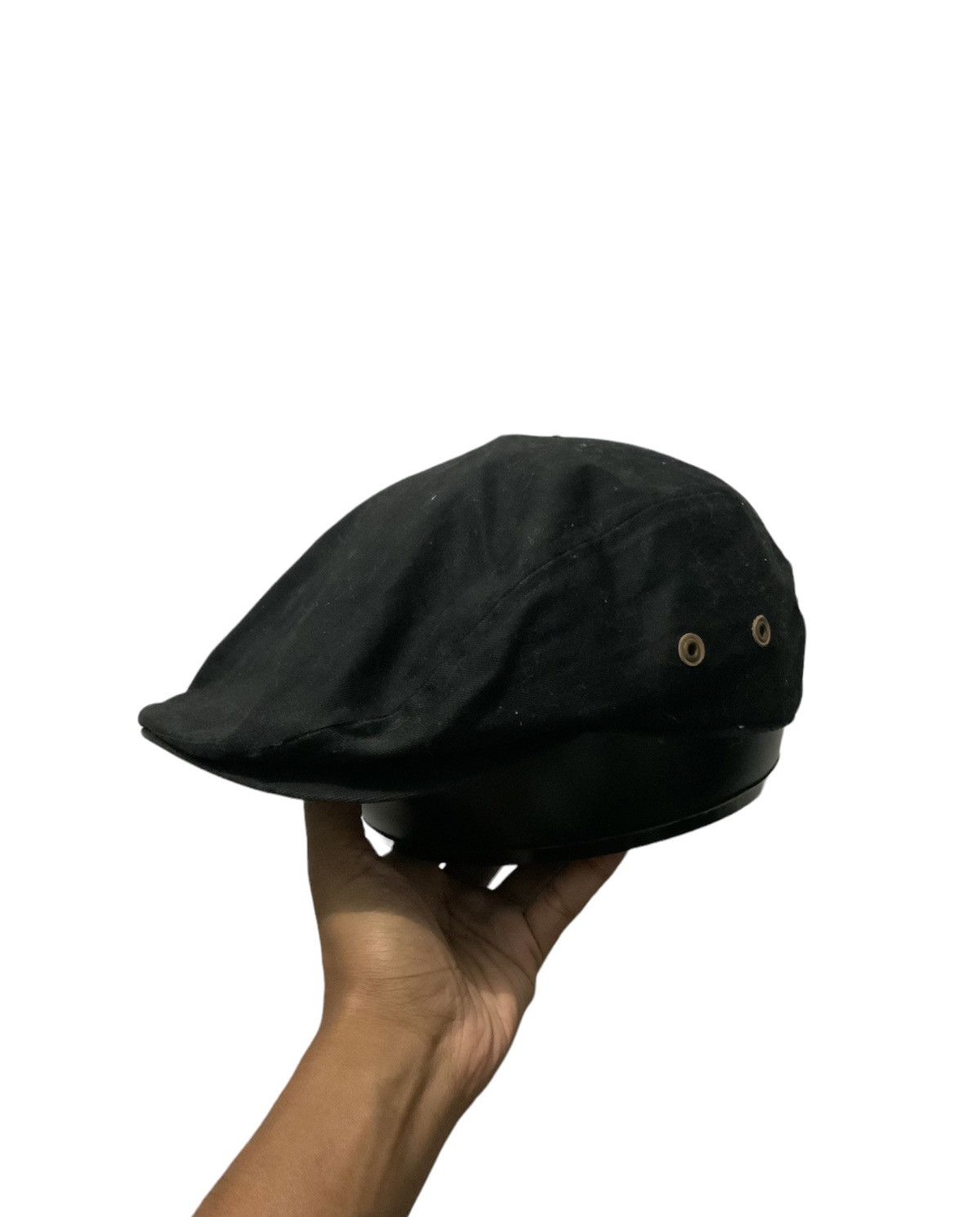 image of Retro Peaky Blinder Uniqlo Plain Black Flat Beretta Hat, Men's