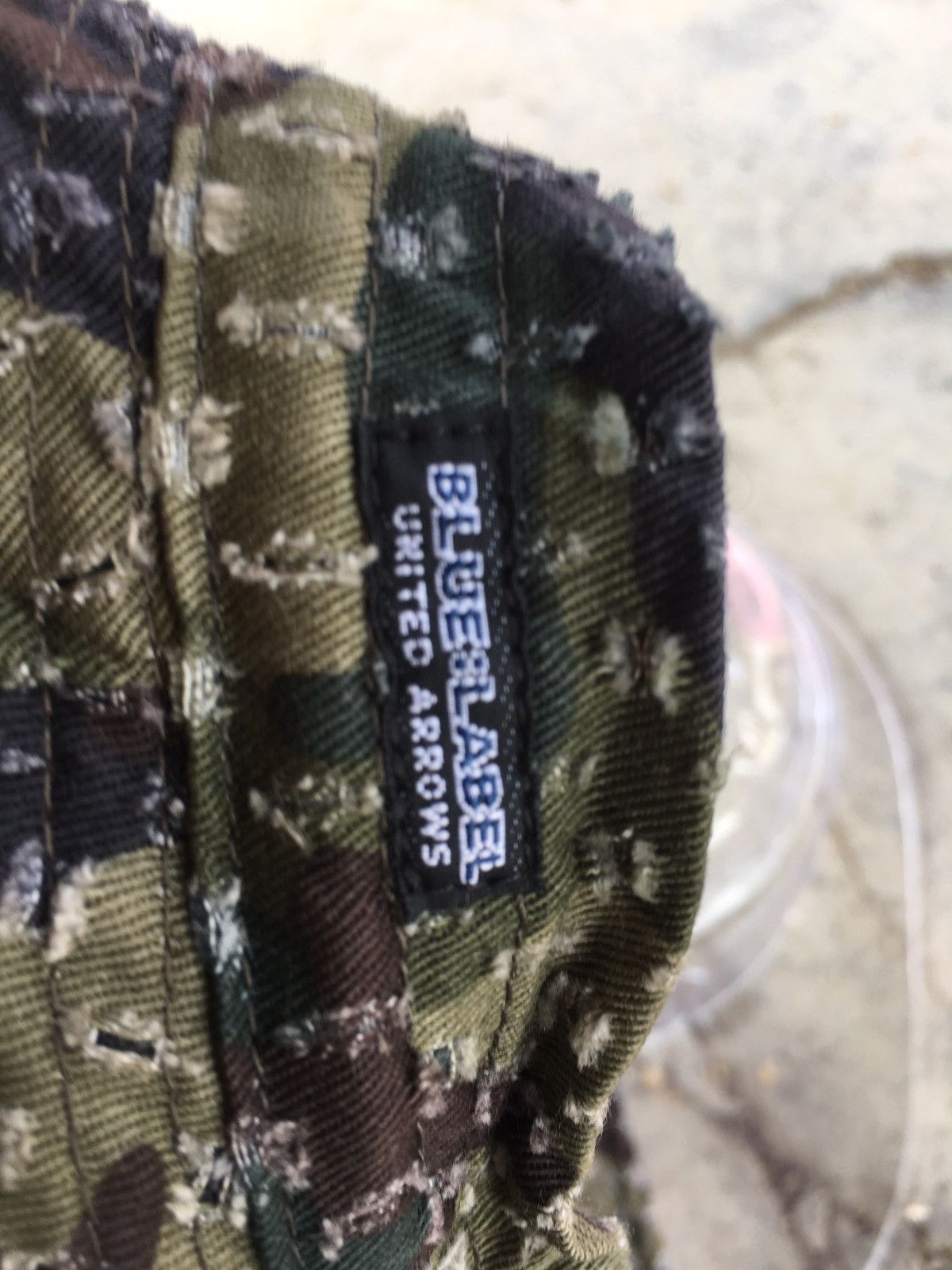 United Arrows United Arrows blue label camo distressed Bucket Hat Size ONE SIZE - 5 Thumbnail