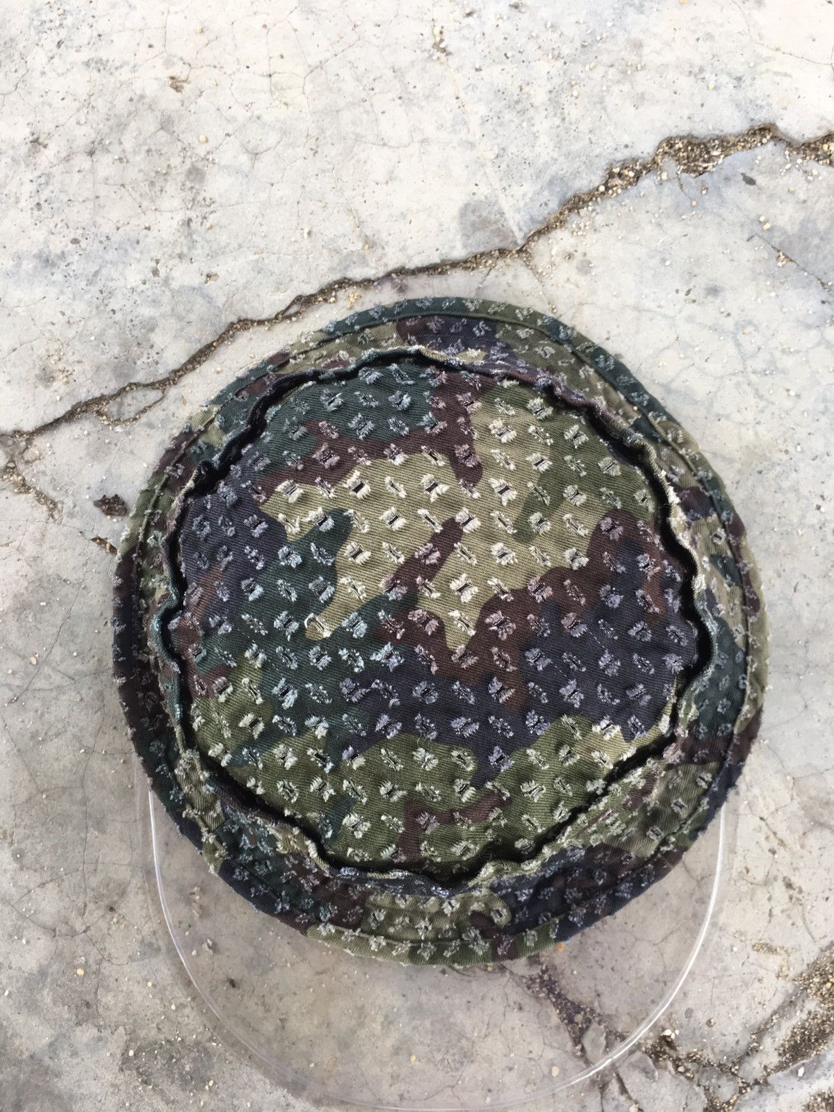 United Arrows United Arrows blue label camo distressed Bucket Hat Size ONE SIZE - 3 Thumbnail