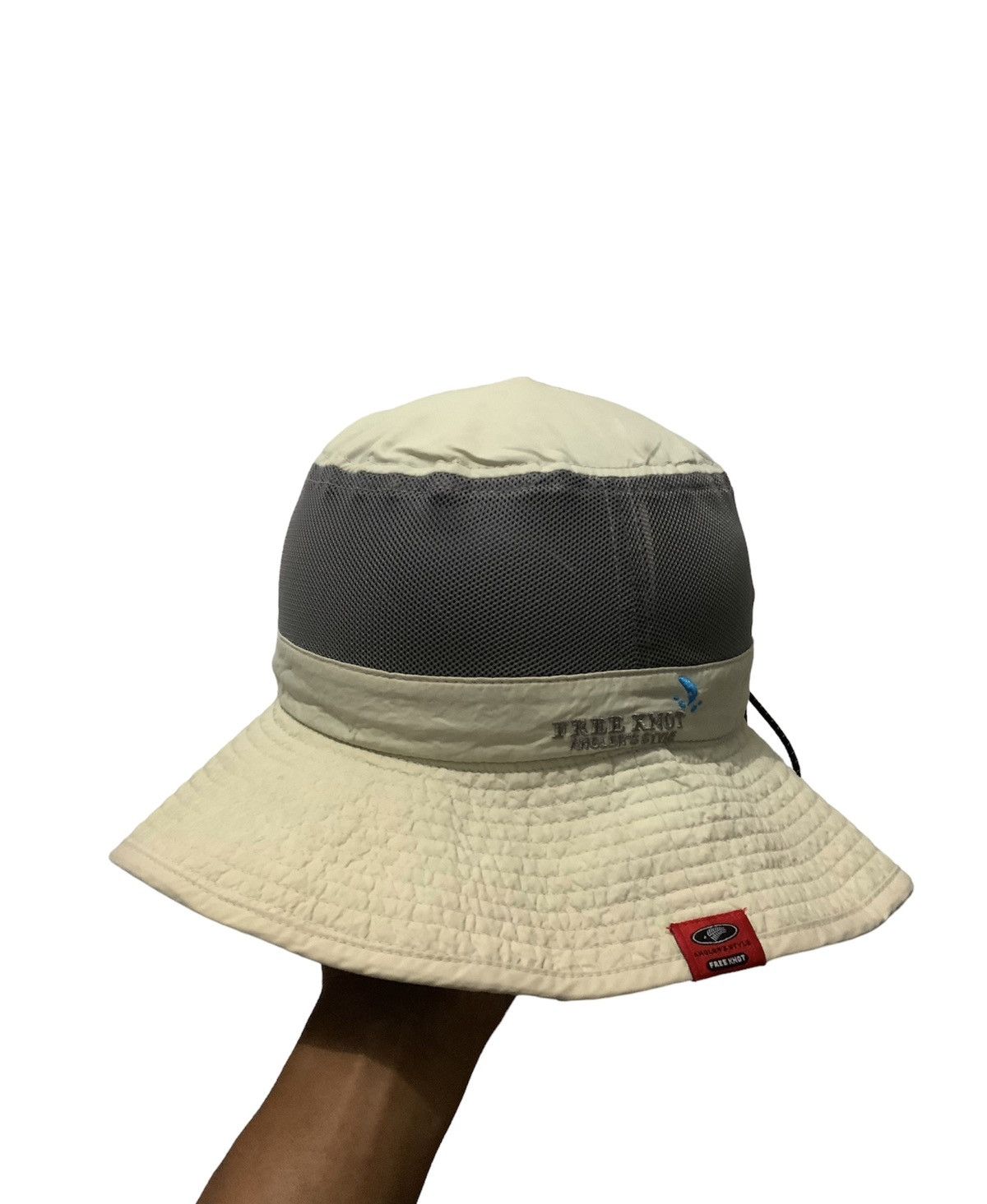 image of Outdoor Cap x Outdoor Life Mosquito Guard Free Knot Angler Mesh Outdoor Bucket Hat in Cream, Men's
