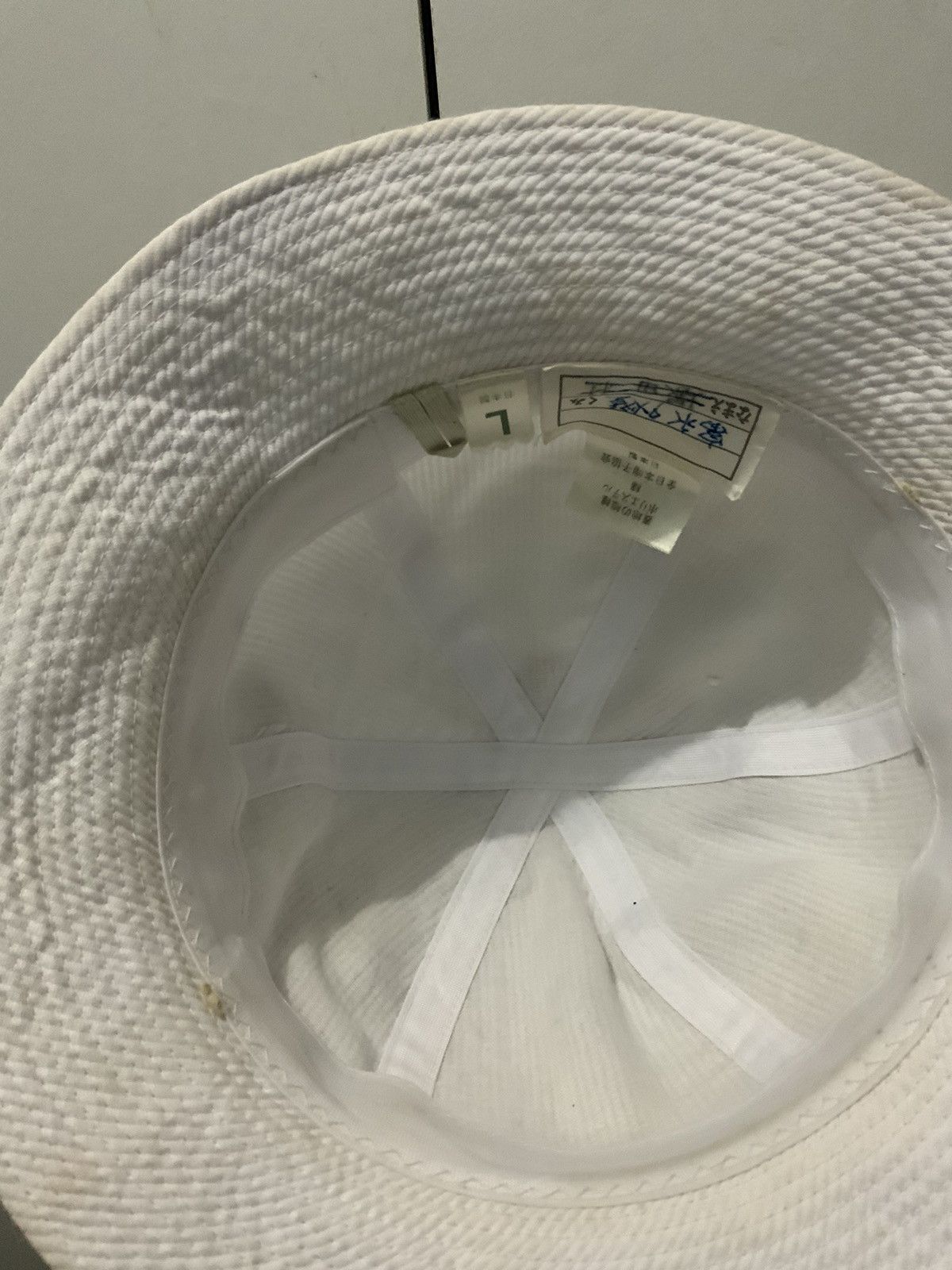 Japanese Brand Vintage Japan Made White Bucket Hat Size ONE SIZE - 10 Thumbnail