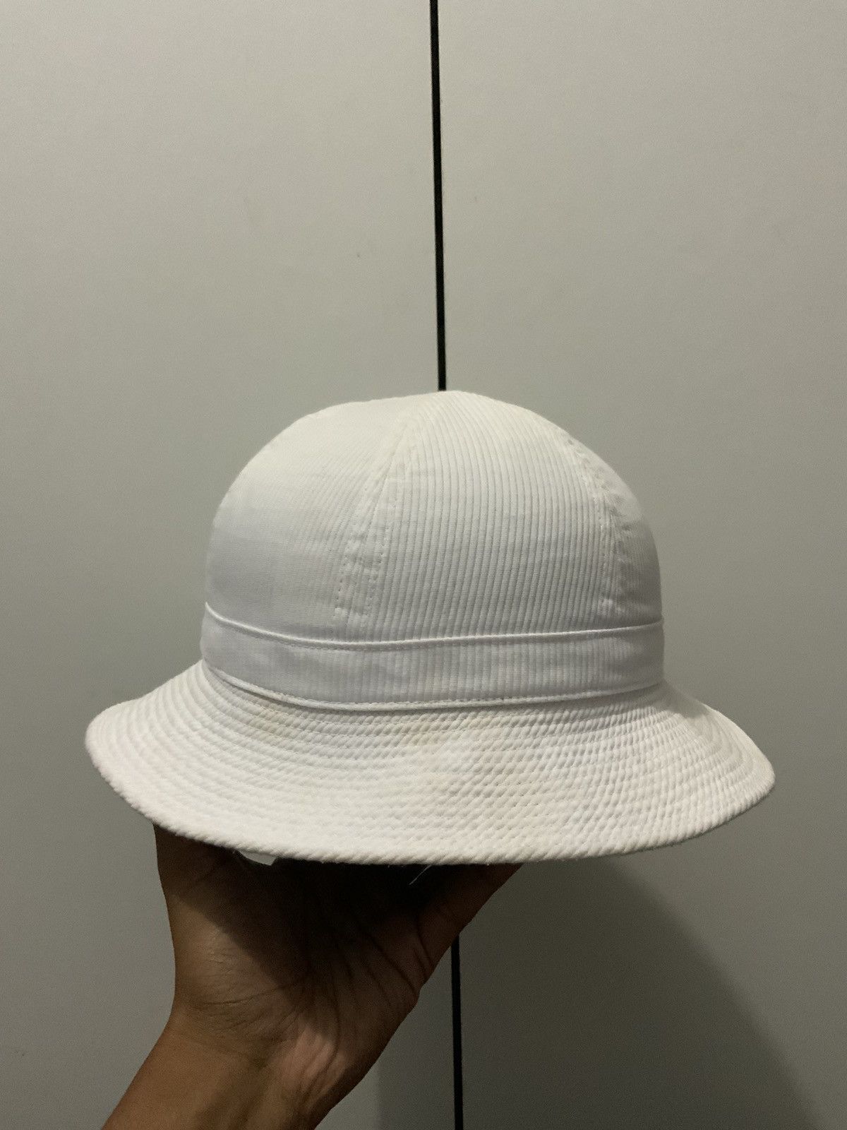 Japanese Brand Vintage Japan Made White Bucket Hat Size ONE SIZE - 5 Thumbnail