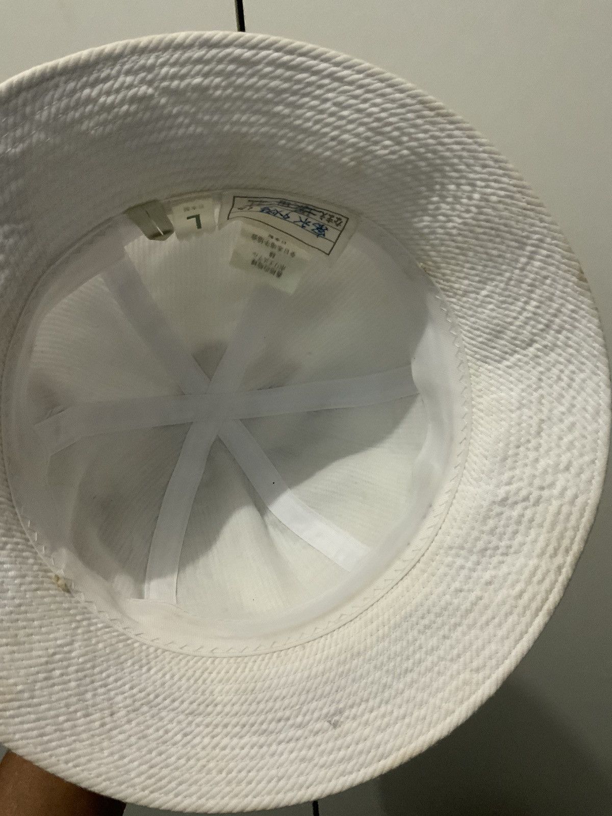 Japanese Brand Vintage Japan Made White Bucket Hat Size ONE SIZE - 11 Thumbnail