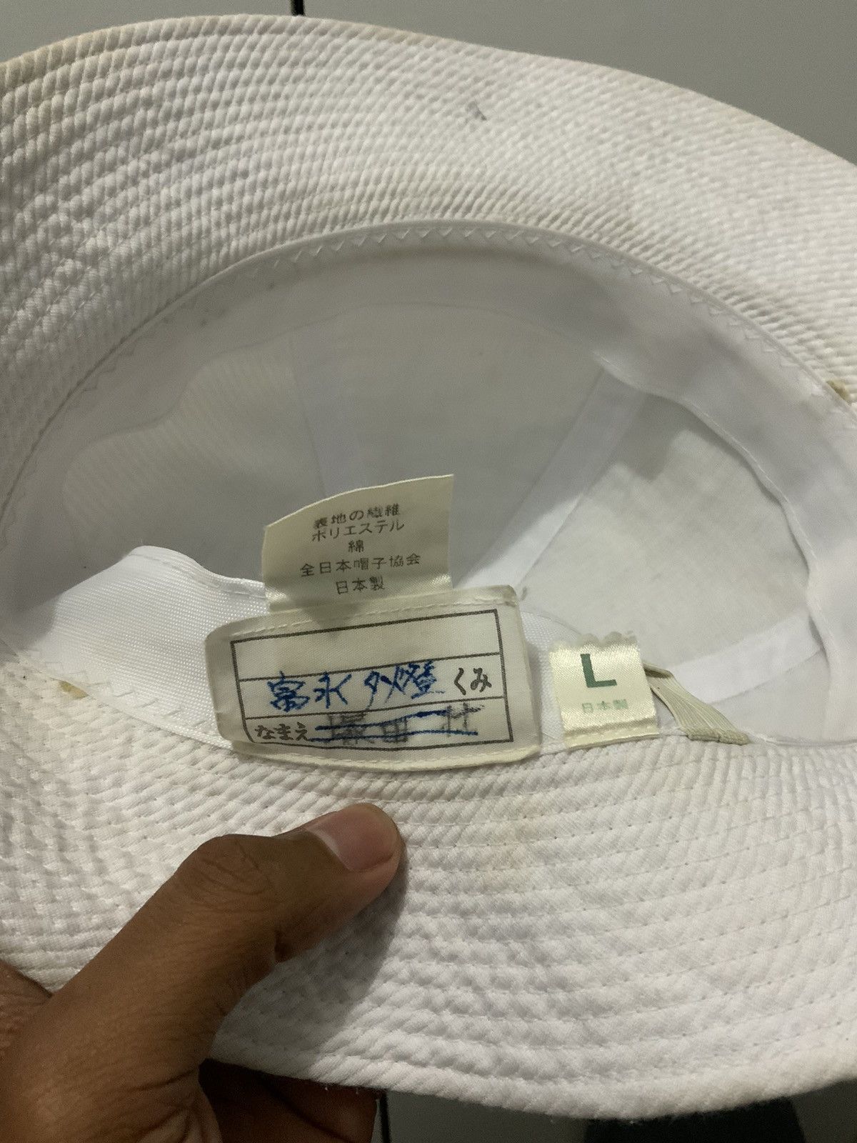 Japanese Brand Vintage Japan Made White Bucket Hat Size ONE SIZE - 12 Thumbnail