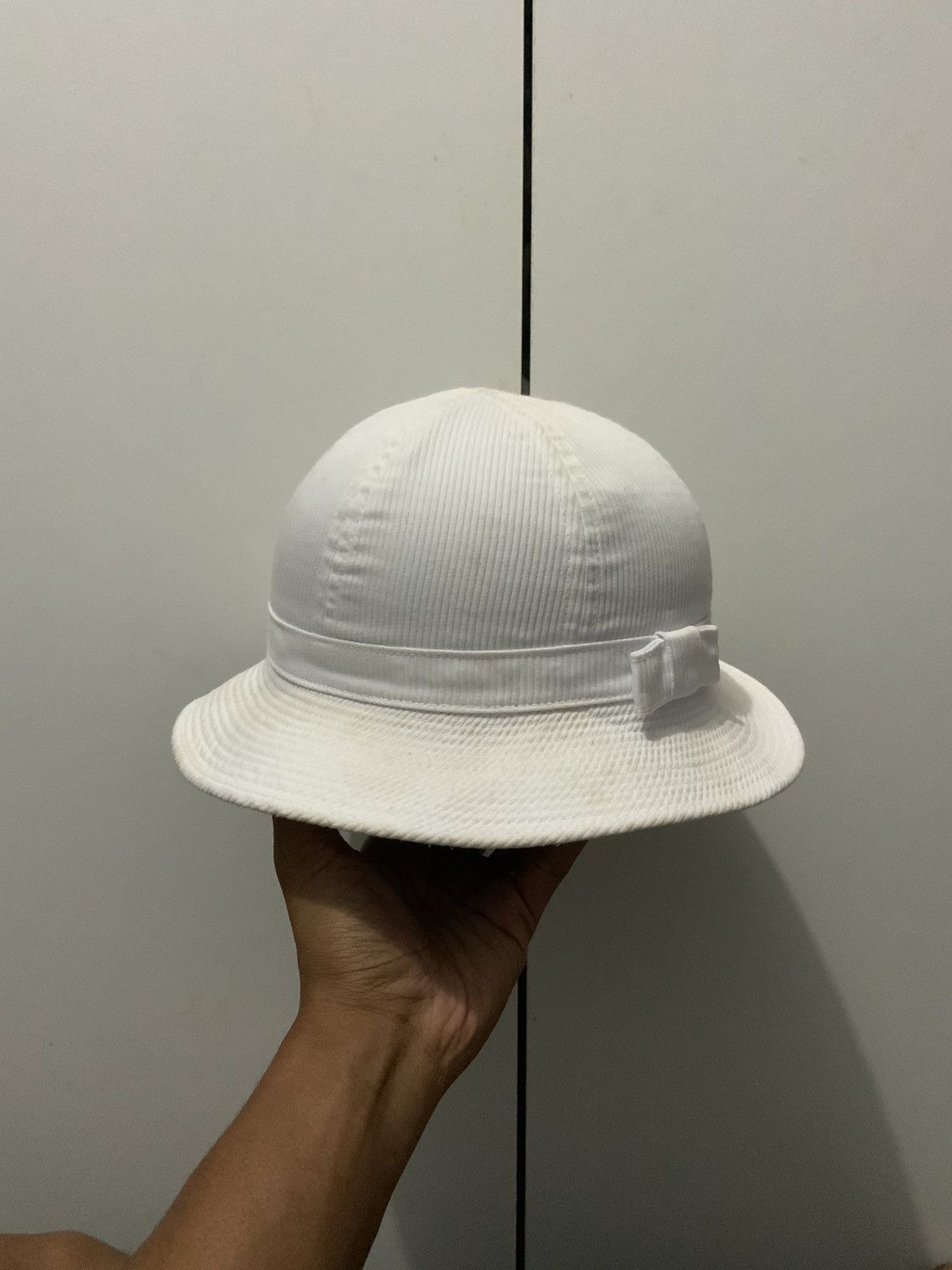 Japanese Brand Vintage Japan Made White Bucket Hat Size ONE SIZE - 2 Thumbnail