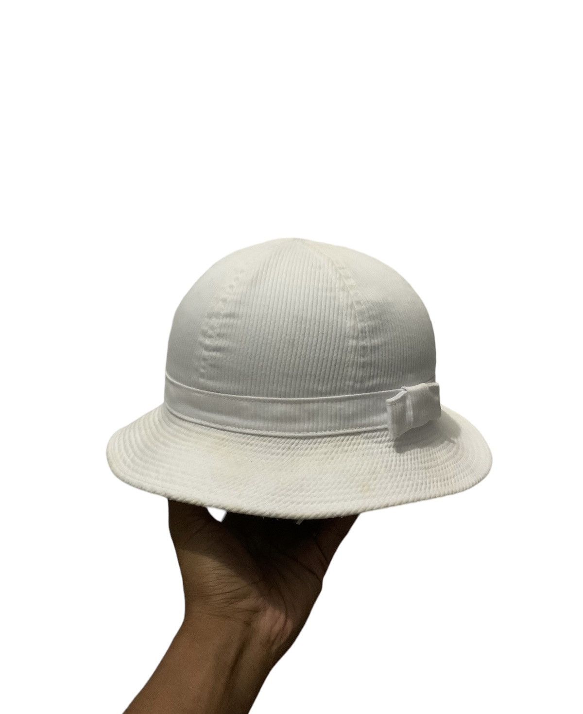 Japanese Brand Vintage Japan Made White Bucket Hat Size ONE SIZE - 1 Thumbnail