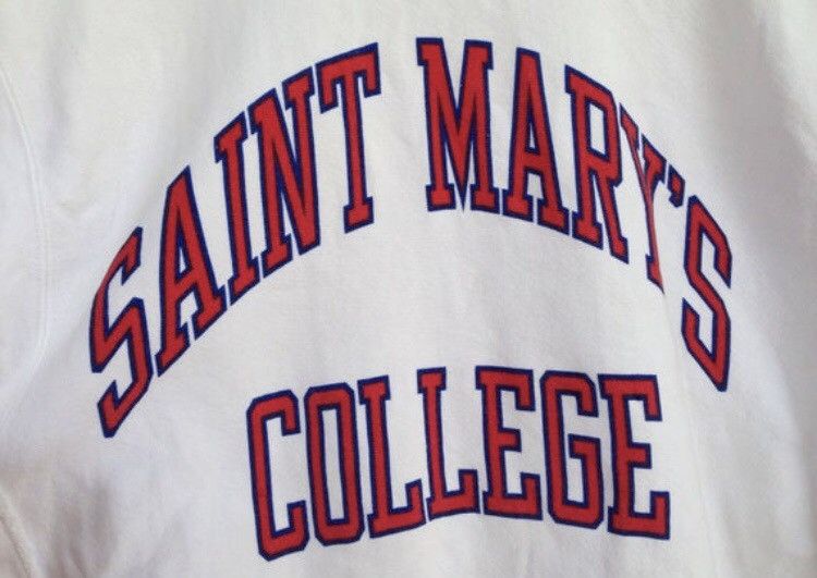Champion 90s Champion Reverse Weave Saint Mary's College sweatshirt Size US XL / EU 56 / 4 - 2 Thumbnail