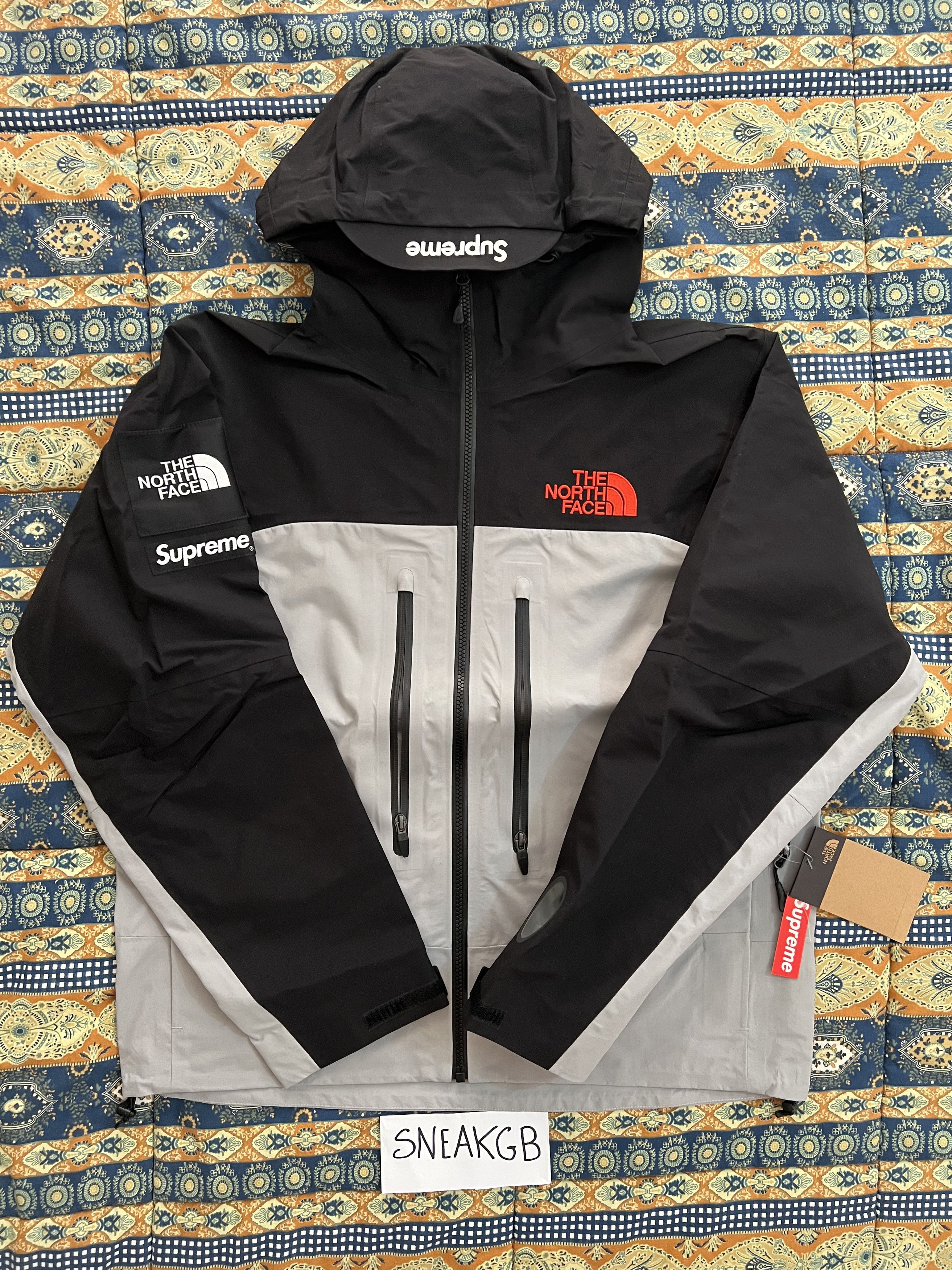 Supreme Supreme The North Face Taped Seam Shell Jacket Grey | Grailed