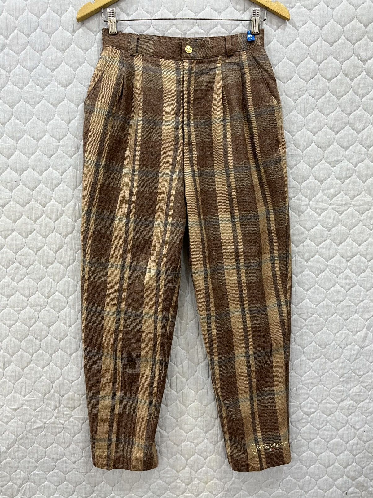 Gianni Valentino × Vintage V. VINTAGE GIANNI VALENTINO WOOL PANTS Size 28" / US 6 / IT 42 - 1 Thumbnail