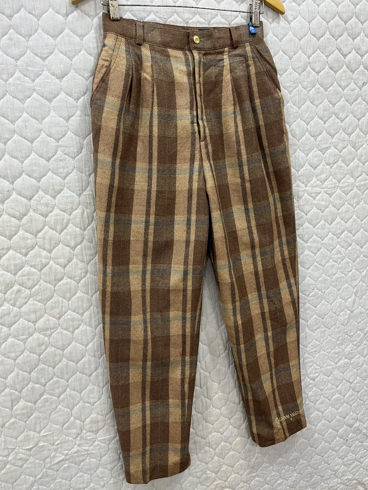 Gianni Valentino × Vintage V. VINTAGE GIANNI VALENTINO WOOL PANTS Size 28" / US 6 / IT 42 - 3 Thumbnail