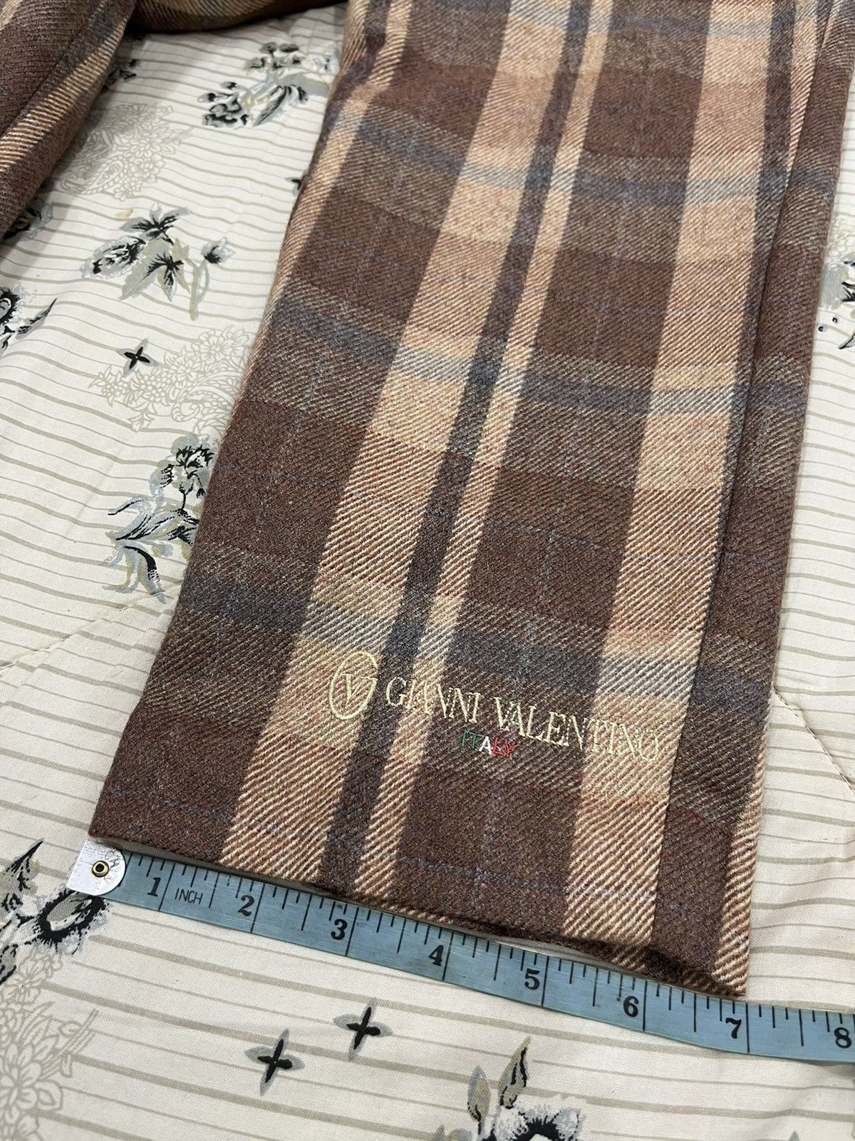 Gianni Valentino × Vintage V. VINTAGE GIANNI VALENTINO WOOL PANTS Size 28" / US 6 / IT 42 - 17 Thumbnail