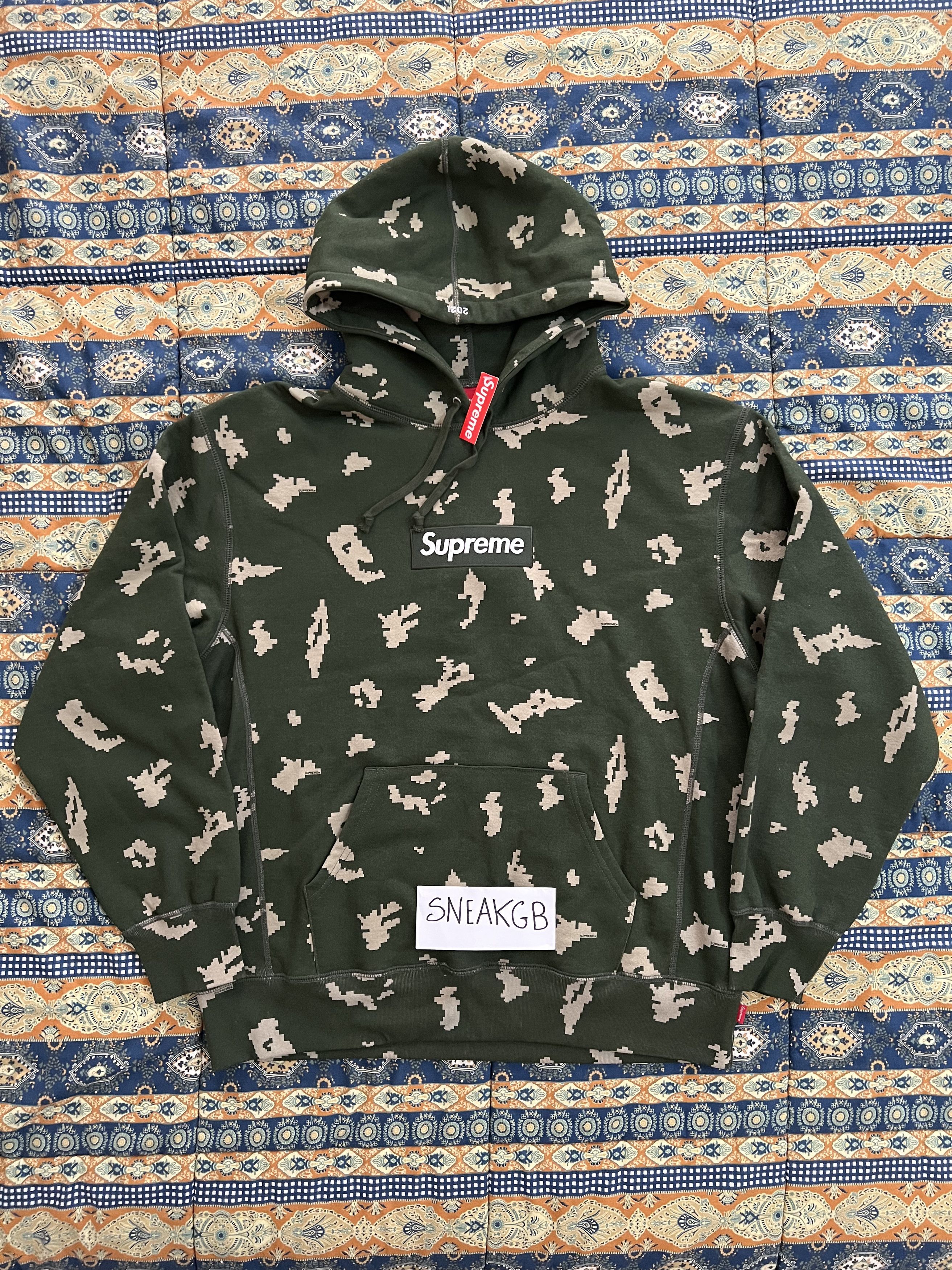 Supreme Supreme Box Logo Hooded Sweatshirt (FW21) Olive Russian