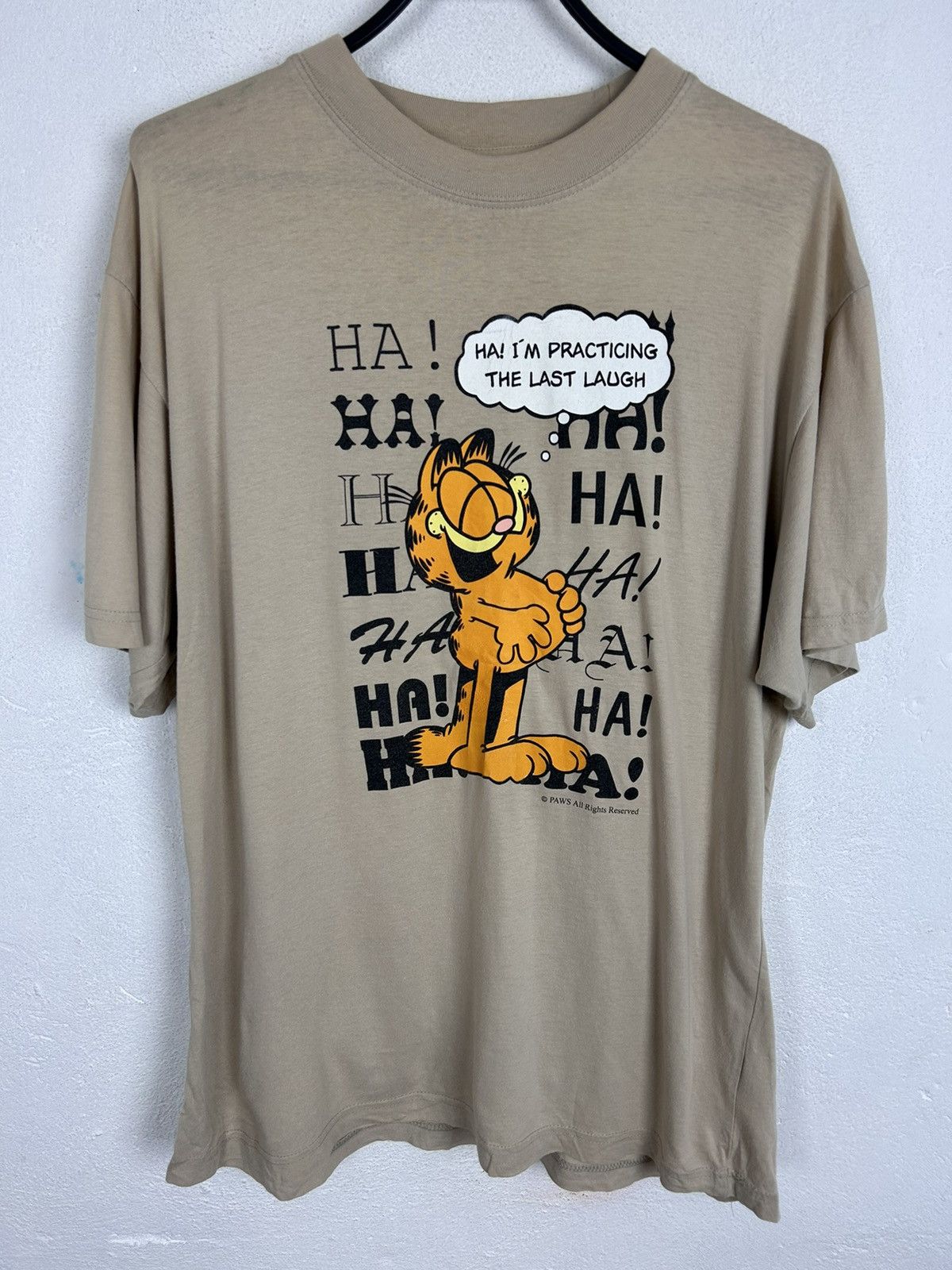 Vintage 90s Vintage Garfield Paws Last Laugh Practice T-Shirt Size US M / EU 48-50 / 2 - 1 Thumbnail