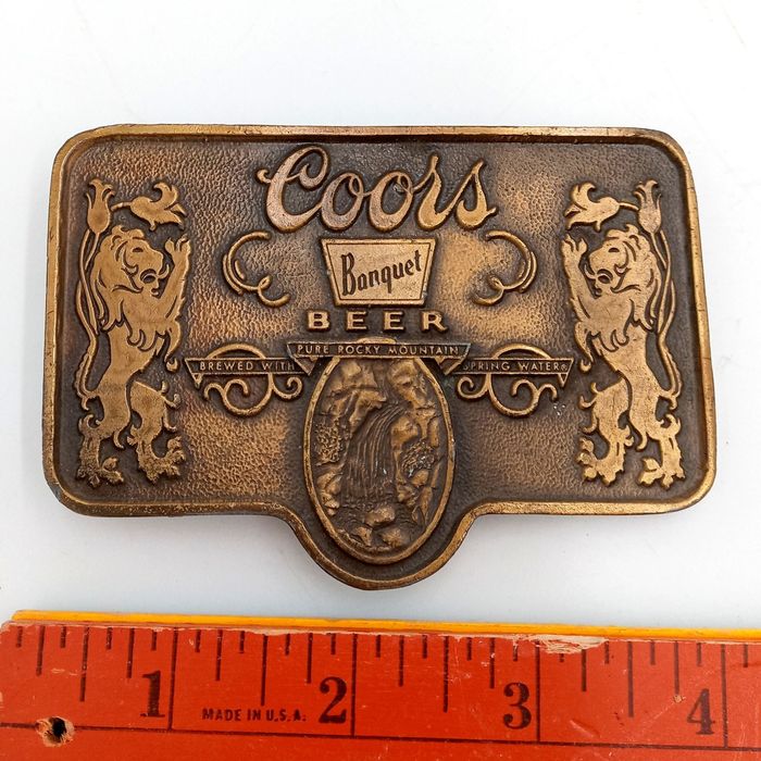 Vintage Coors Belt Buckle Banquet Beer Bottle Vintage Western Brass Grailed