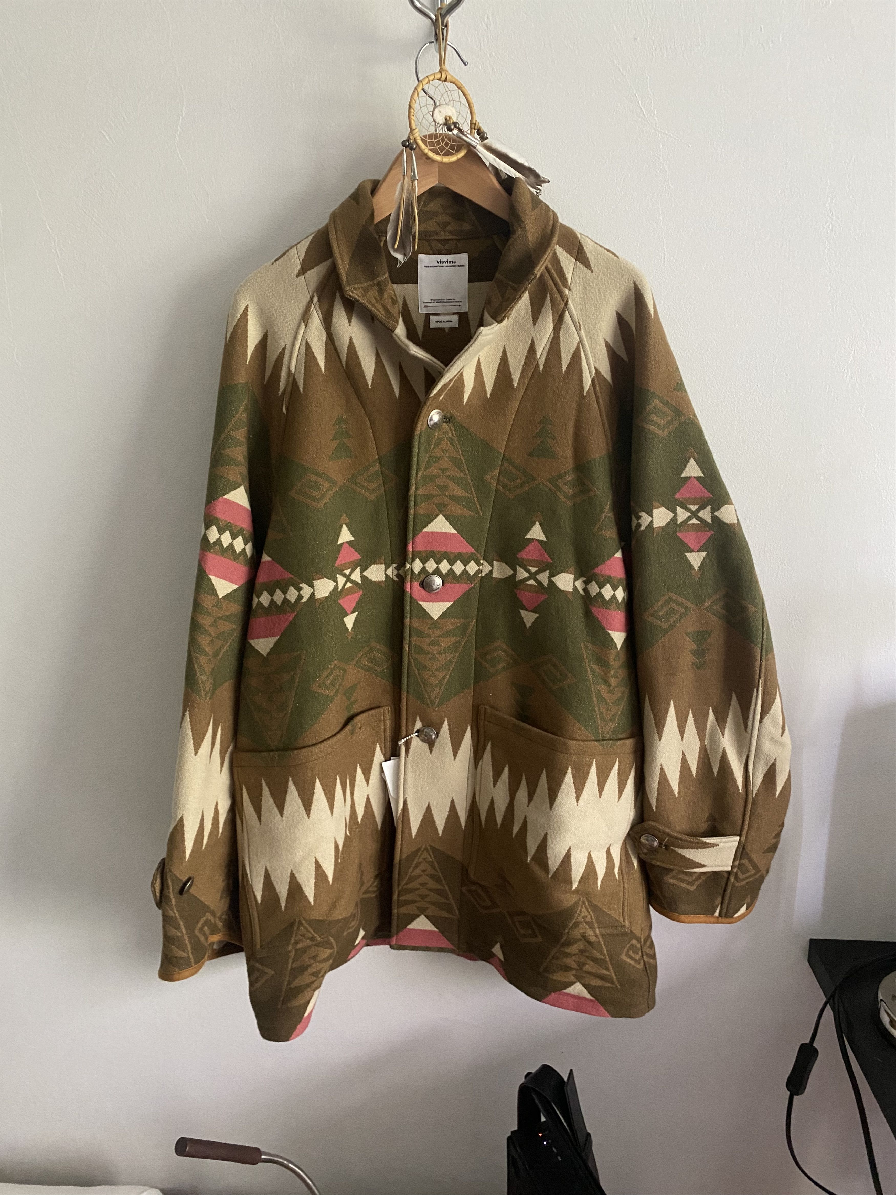 Visvim Visvim Hopiland Coat Native Blanket | Grailed