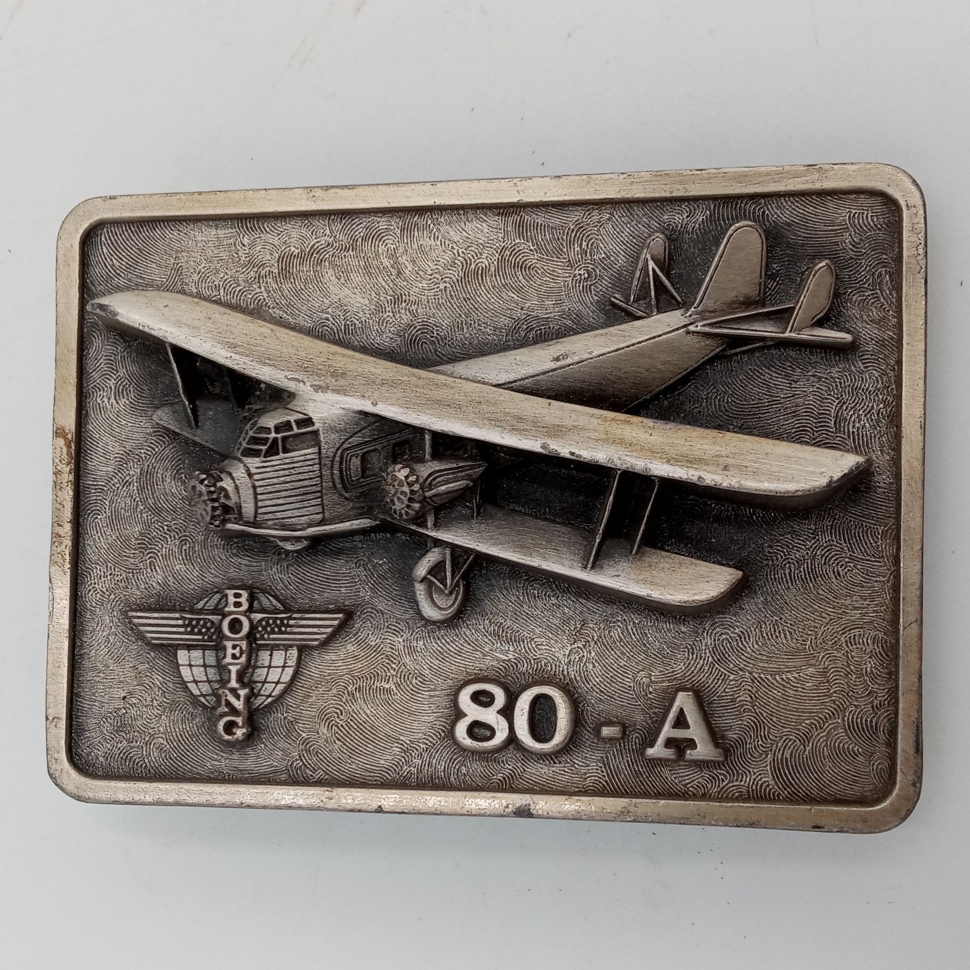 Vintage Boeing Aircraft Belt Buckle 80 A 80A Airplane Air Transport Size ONE SIZE - 8 Thumbnail