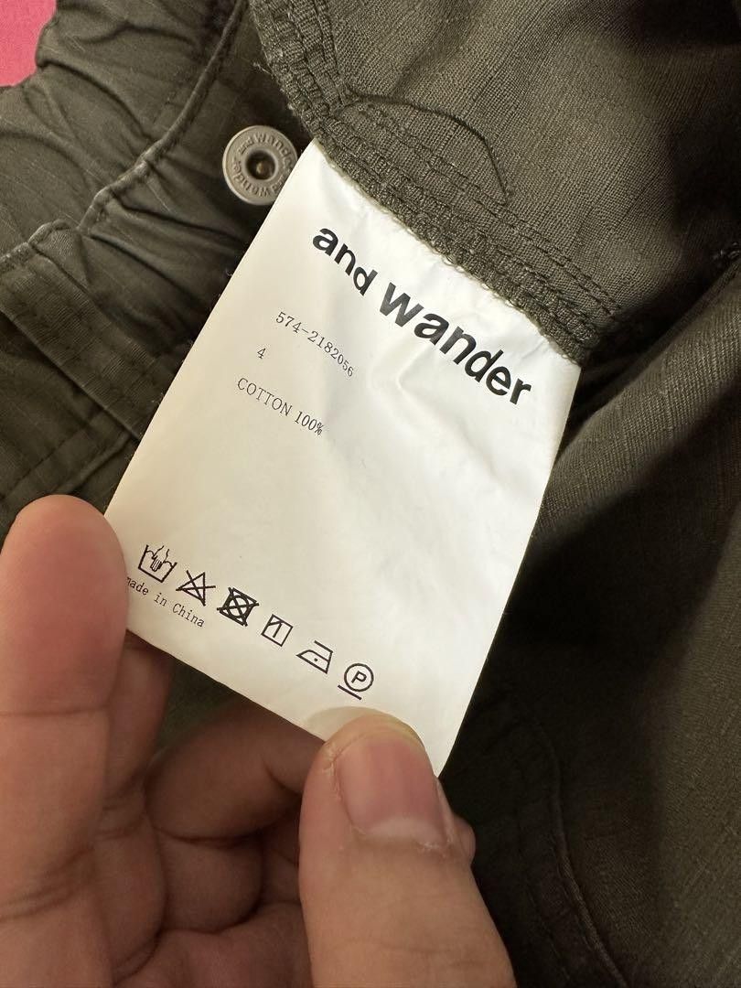 And Wander Ripstop Grip Swany Takibi Olive Pants Size US 34 / EU 50 - 3 Thumbnail