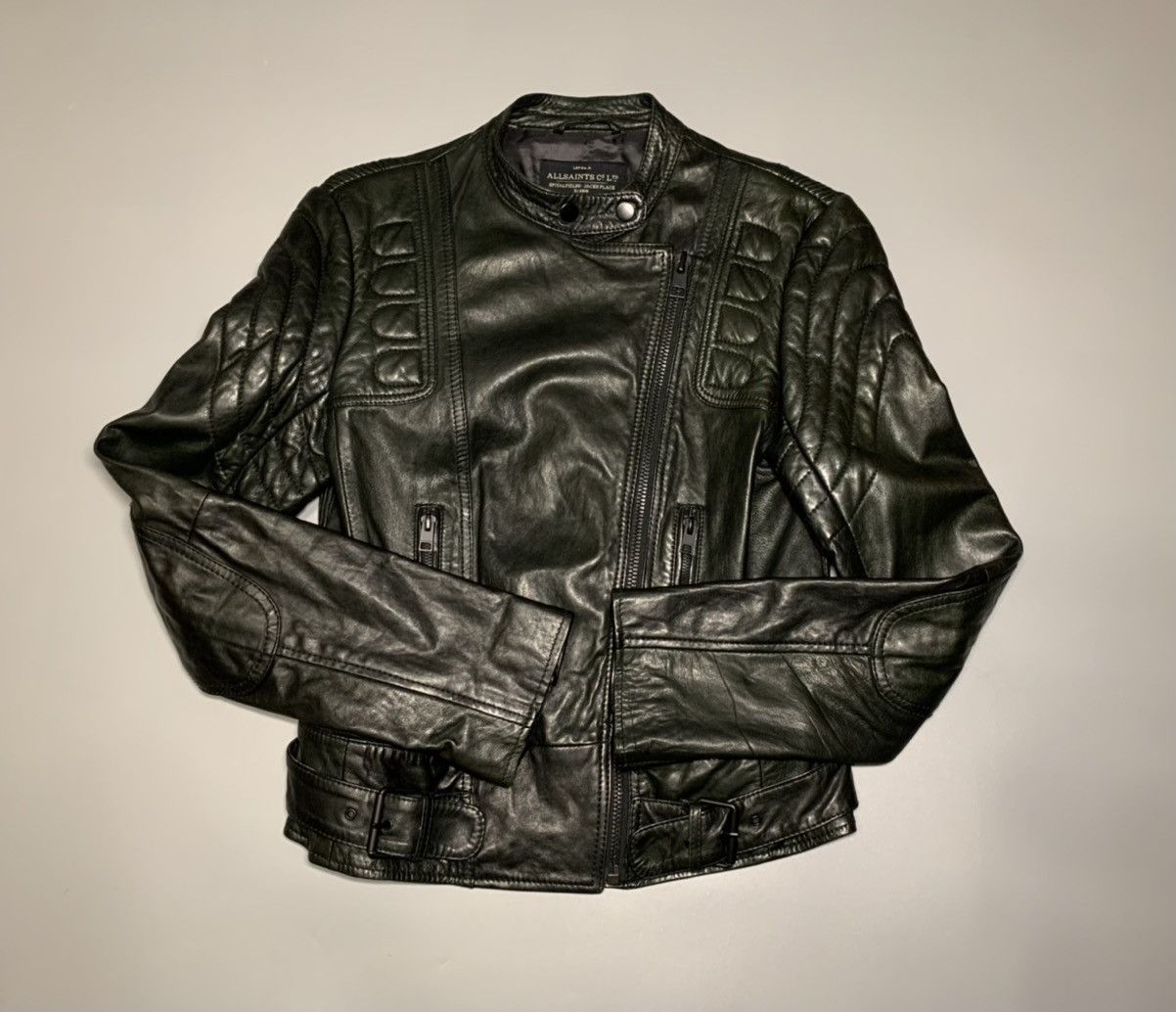 AllSaints Leather Jacket Women size us 6