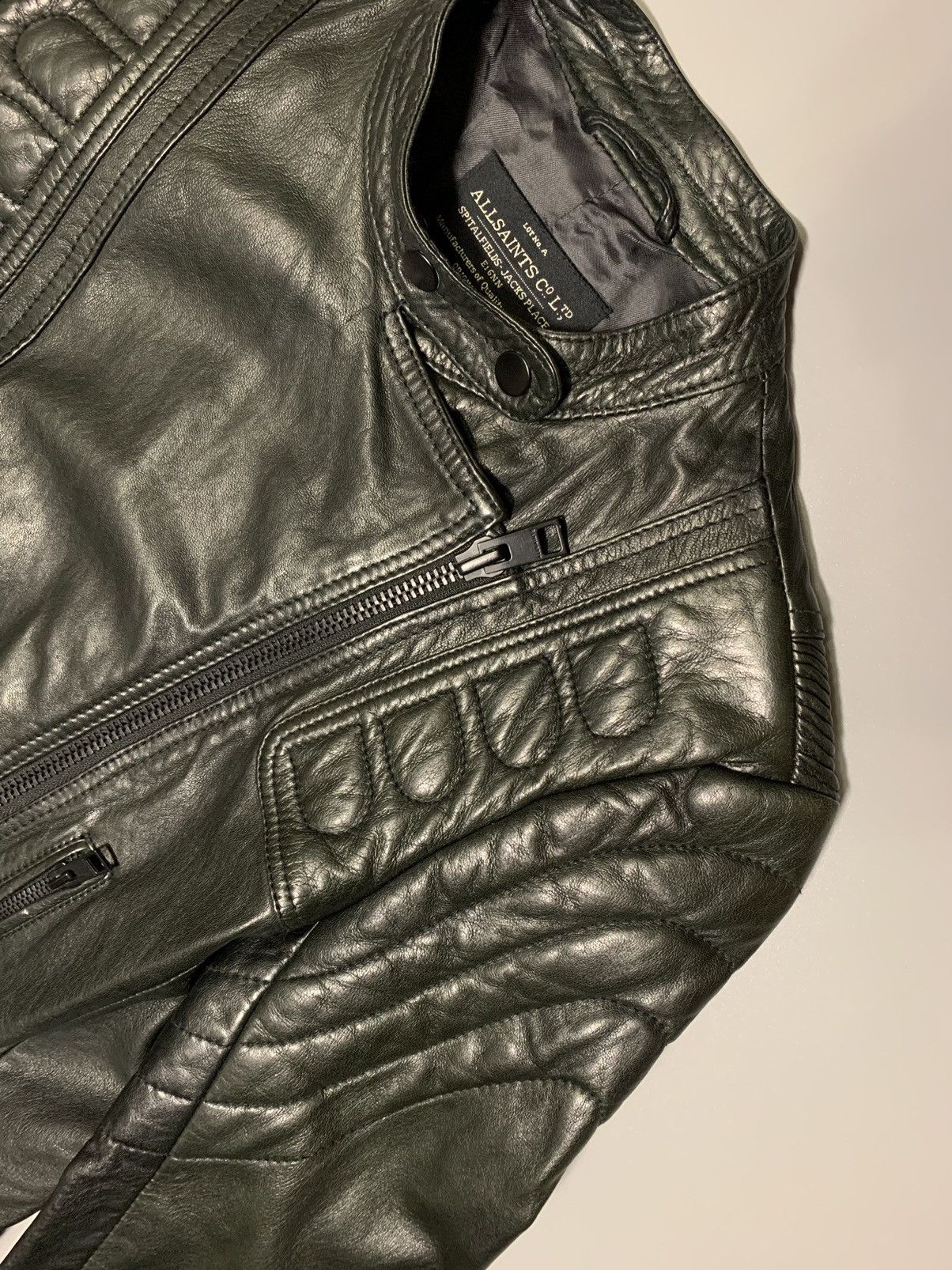 AllSaints Leather Jacket Women size us 6