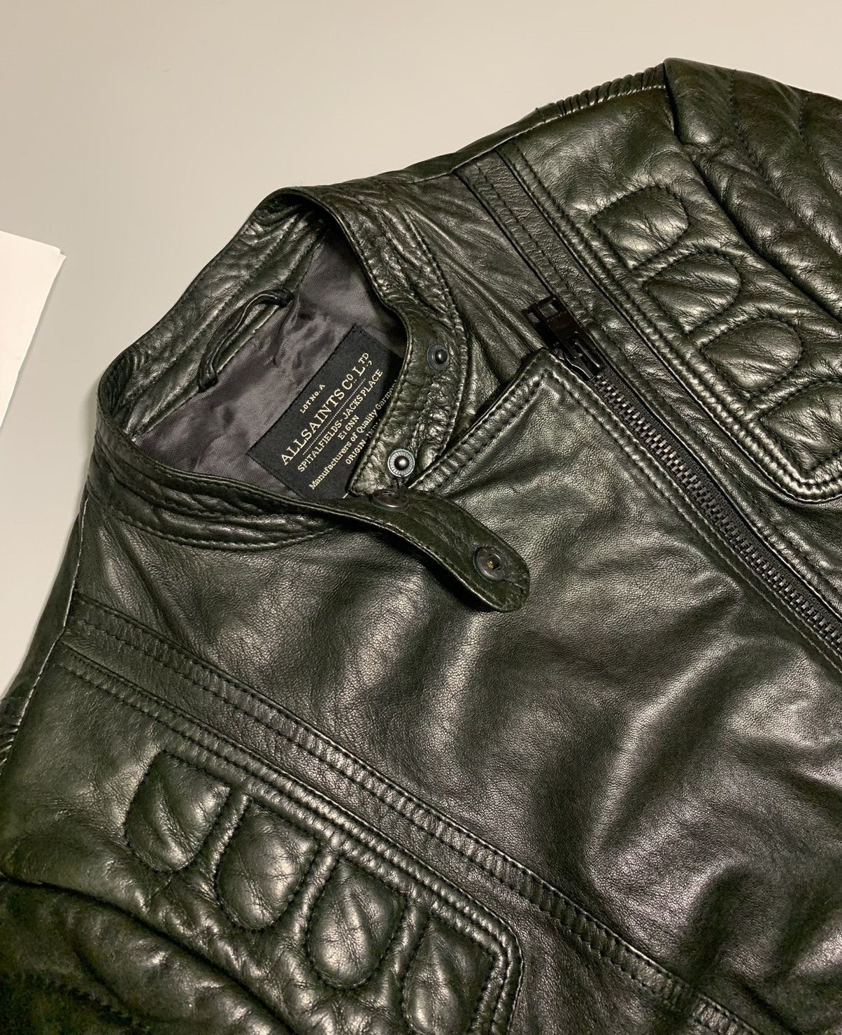 AllSaints Leather Jacket Women size us 6