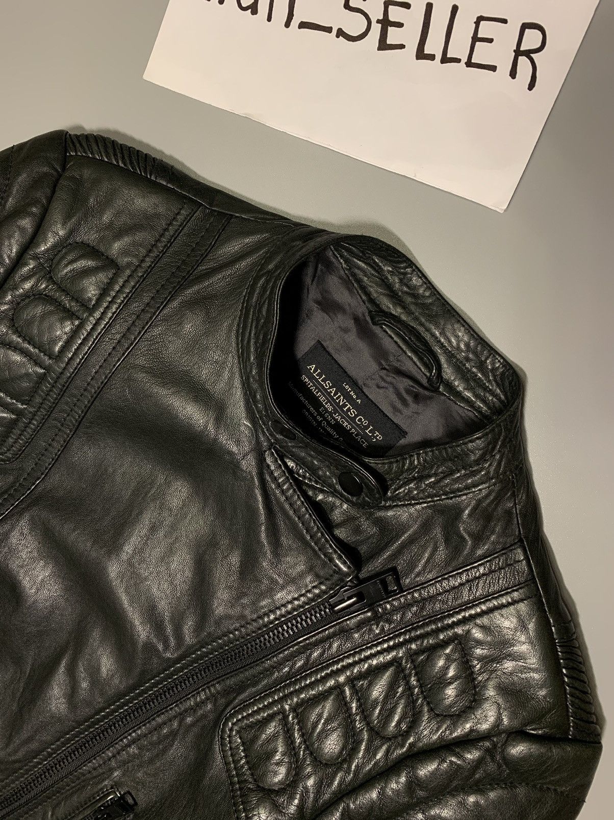 AllSaints Leather Jacket Women size us 6