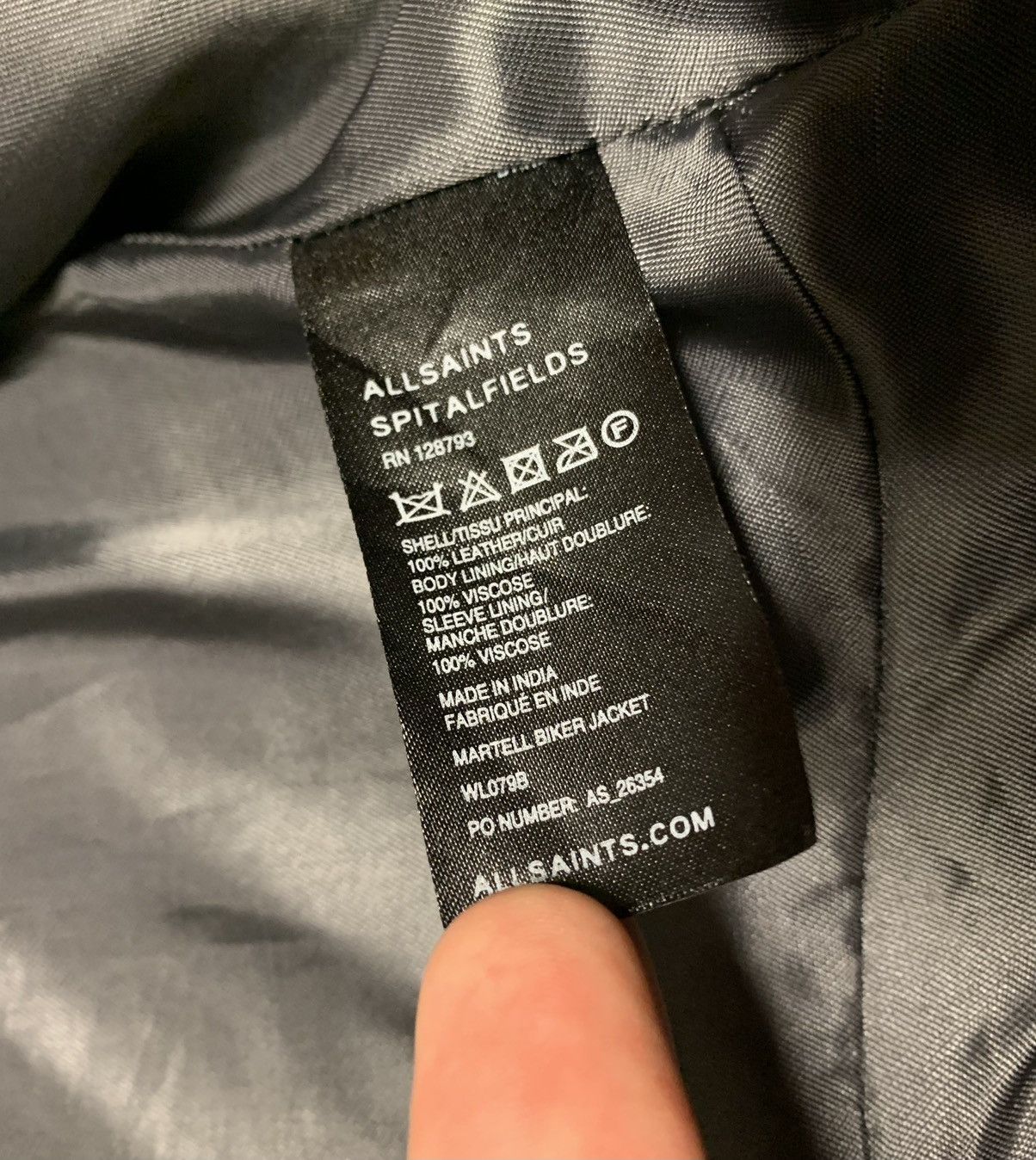AllSaints Leather Jacket Women size us 6