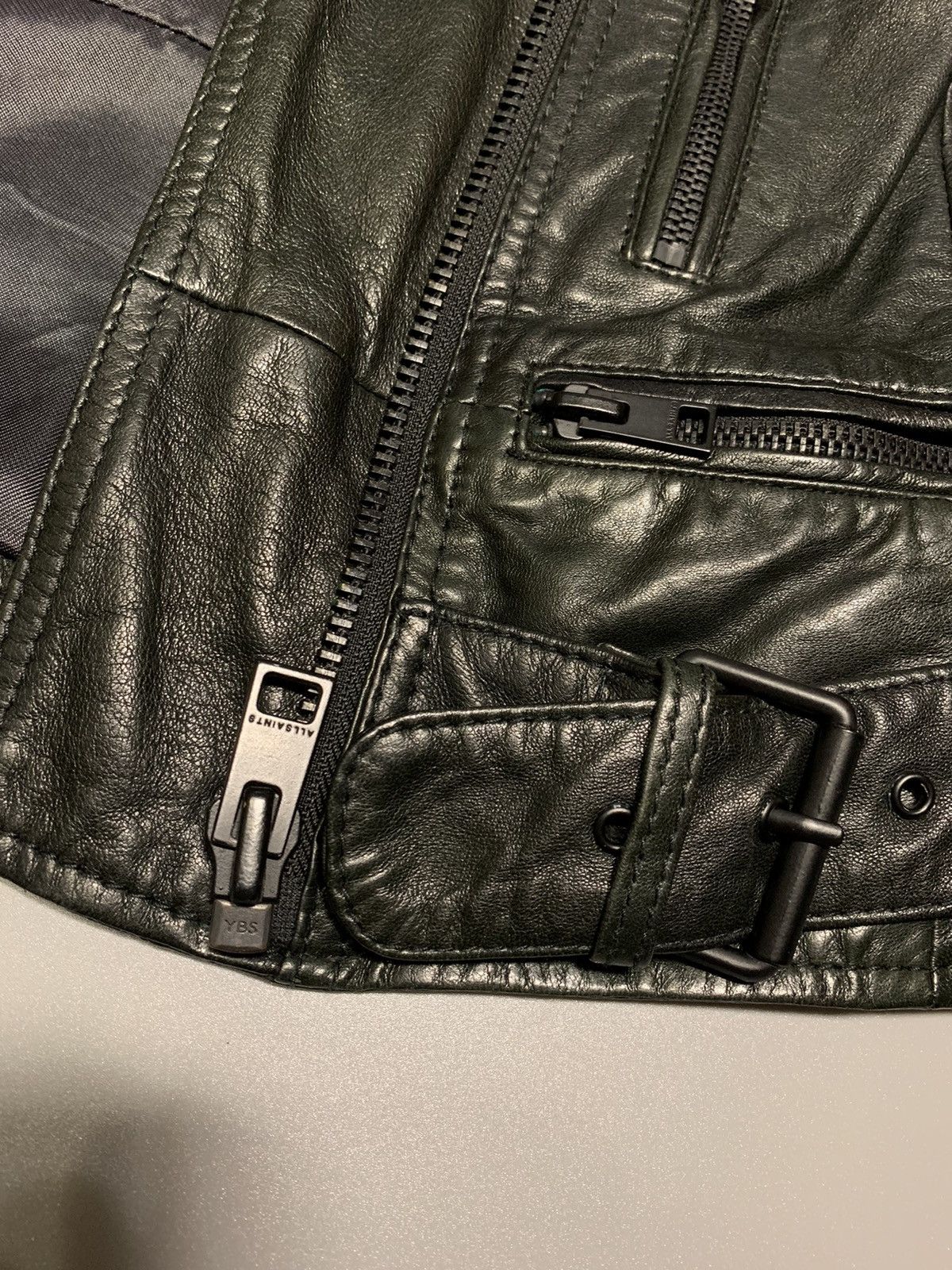 AllSaints Leather Jacket Women size us 6
