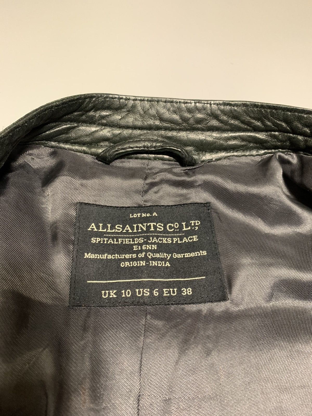 AllSaints Leather Jacket Women size us 6