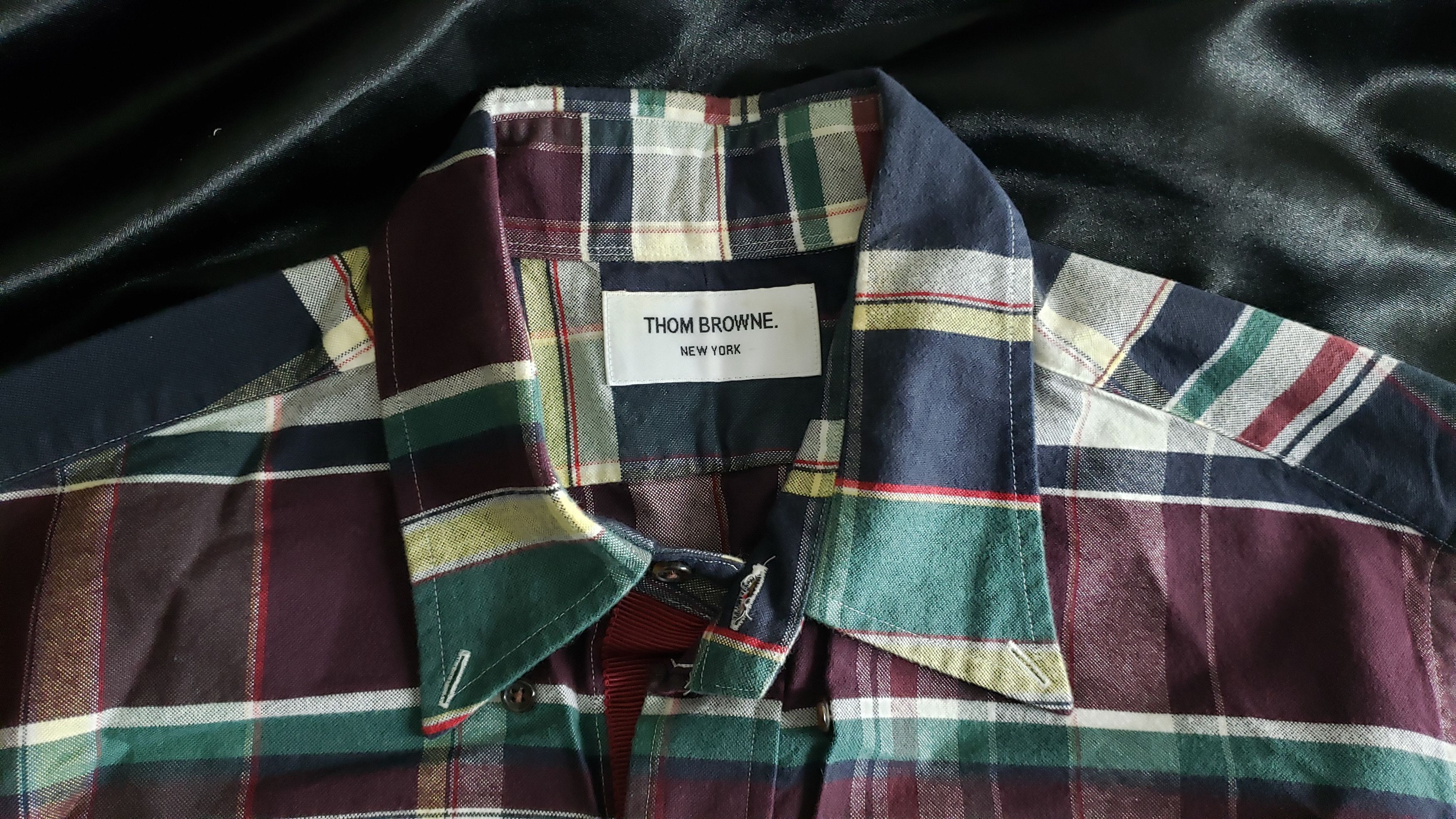 Thom Browne Thom Browne Multi Color Plaid Shirt Size US L / EU 52-54 / 3 - 6 Thumbnail