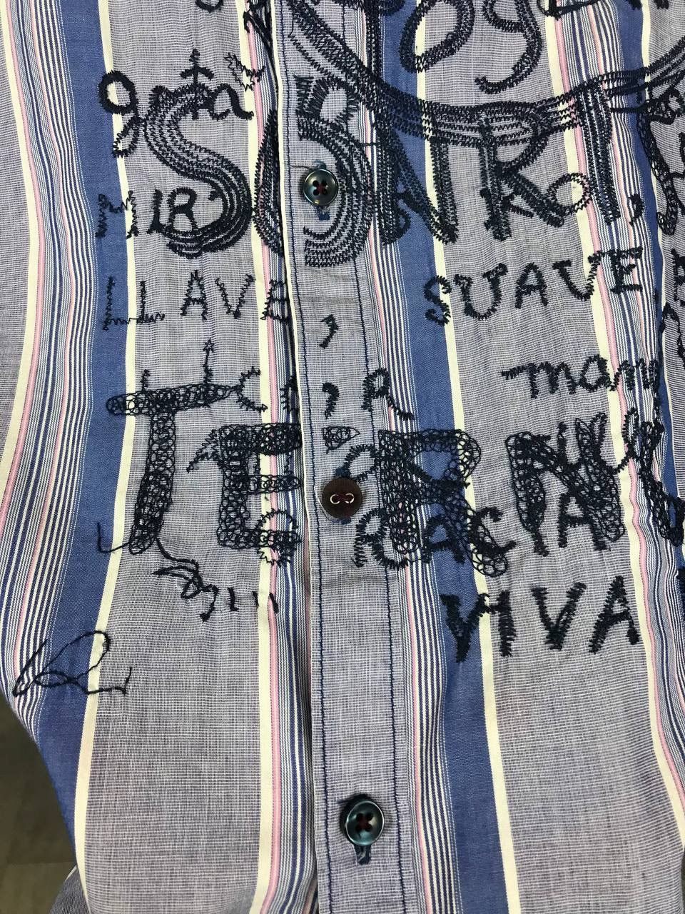 Desigual Desigual luxury crazy designer art overprinted shirt Size US XL / EU 56 / 4 - 7 Thumbnail