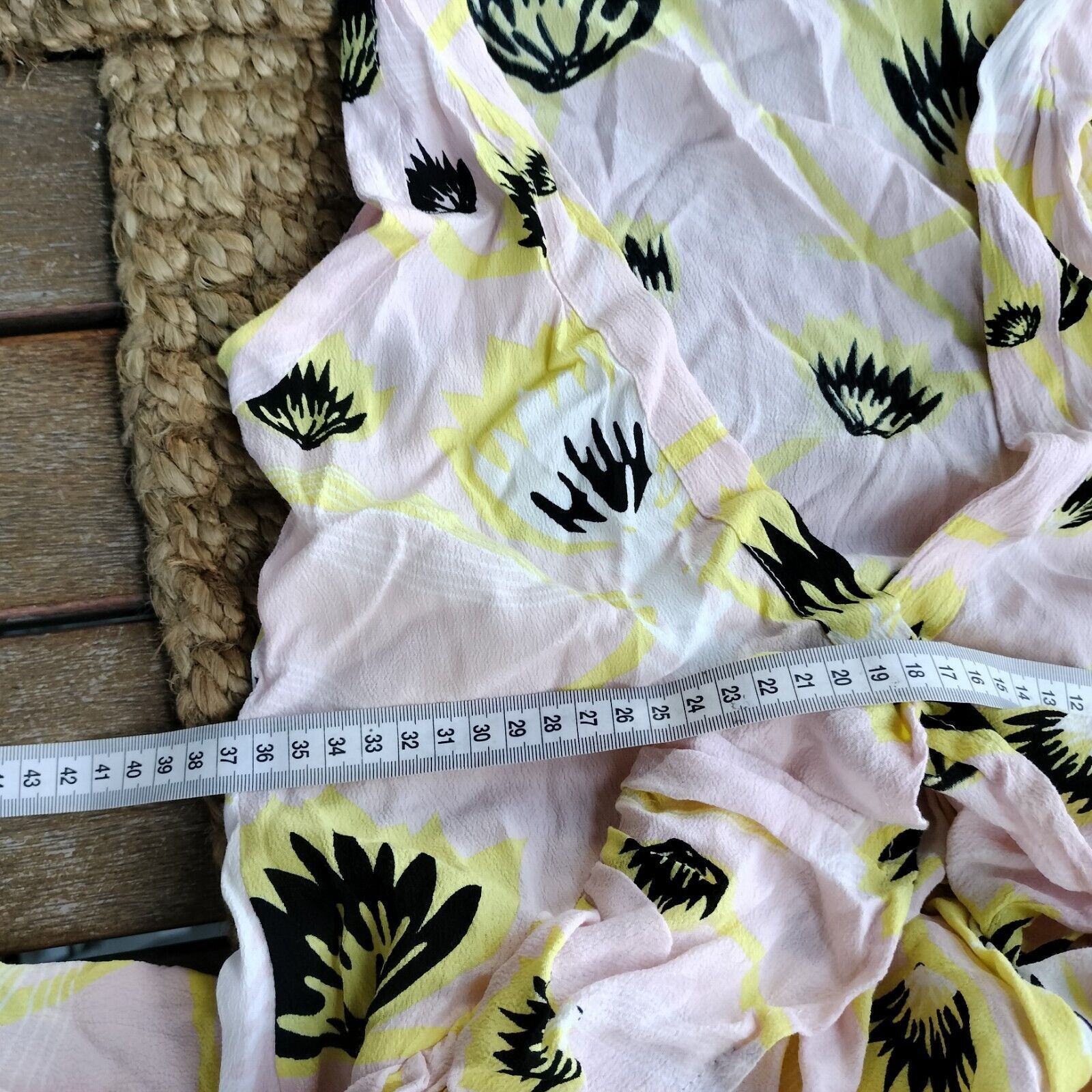 Designer State of Georgia Rara Frill Dress Floral Plunge Mini Size XS / US 0-2 / IT 36-38 - 9 Thumbnail