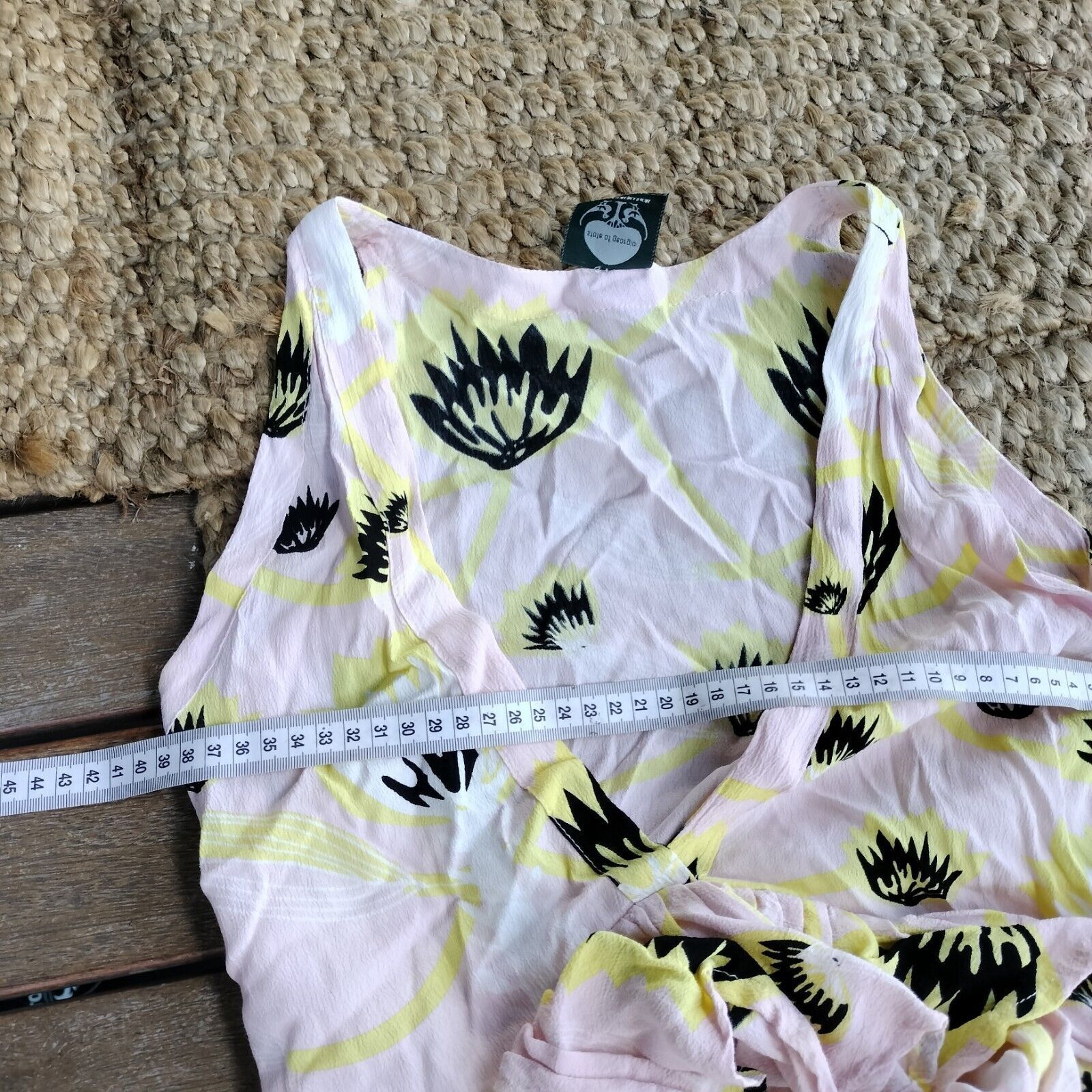 Designer State of Georgia Rara Frill Dress Floral Plunge Mini Size XS / US 0-2 / IT 36-38 - 8 Thumbnail