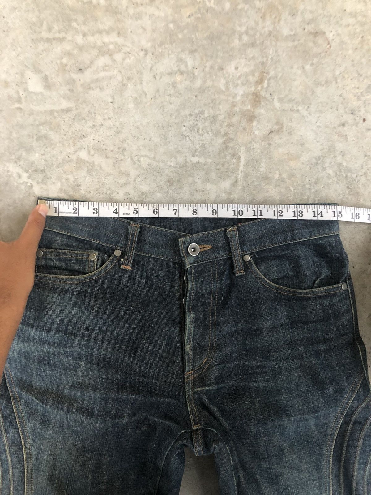 Morgan Homme MORGAN HOMME Denim Distressed Jeans made in japan Size US 30 / EU 46 - 14 Thumbnail
