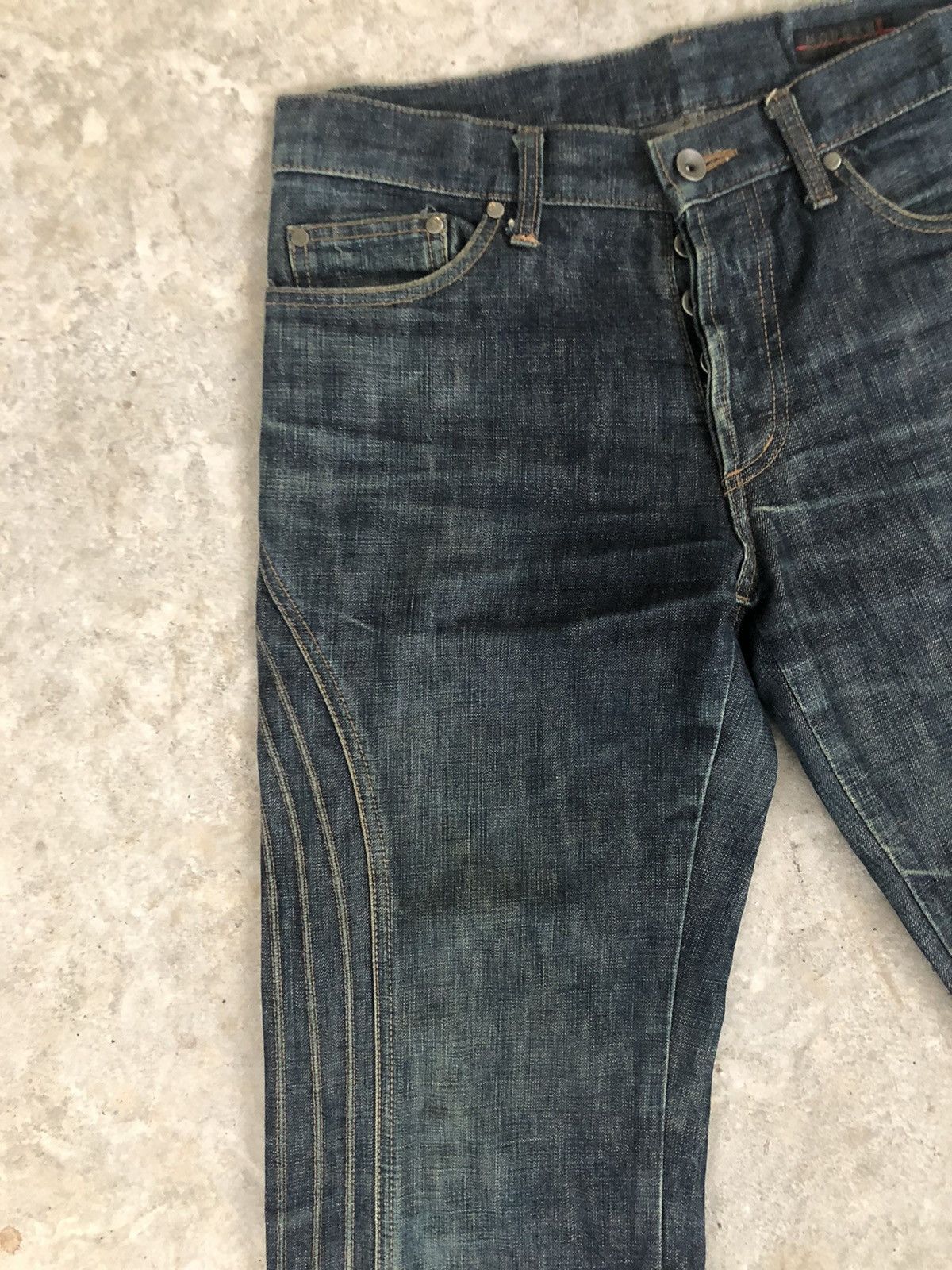 Morgan Homme MORGAN HOMME Denim Distressed Jeans made in japan Size US 30 / EU 46 - 4 Thumbnail