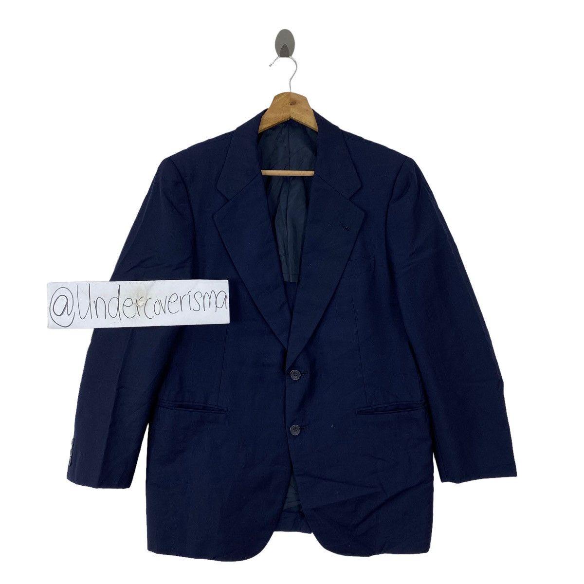 Burberry Vintage BURBERRYS Plain Navy Blazer Coat Jacket Size US S / EU 44-46 / 1 - 1 Thumbnail