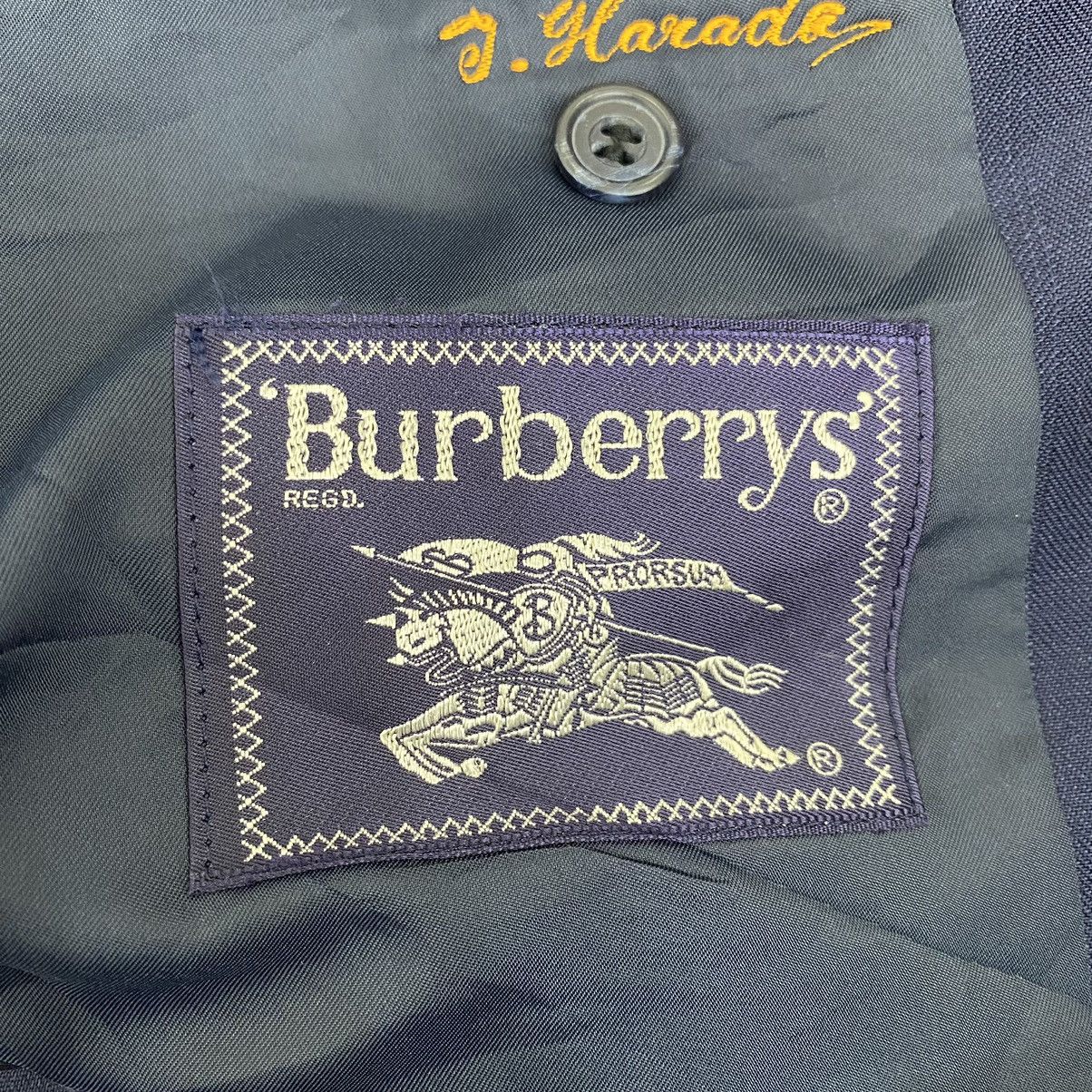 Burberry Vintage BURBERRYS Plain Navy Blazer Coat Jacket Size US S / EU 44-46 / 1 - 5 Thumbnail