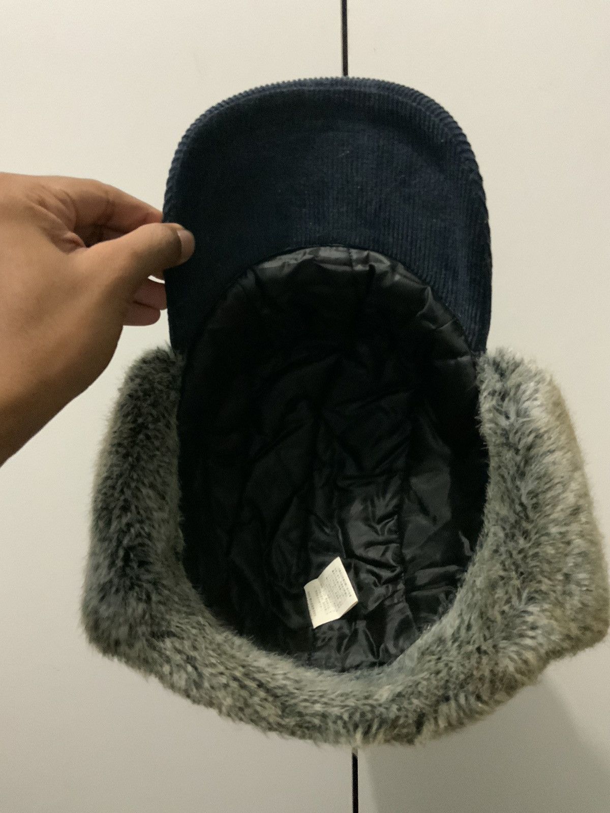 Japanese Brand Faux Fur Mohair Corduroi Winter Session Ski Hat Cap Size ONE SIZE - 10 Thumbnail