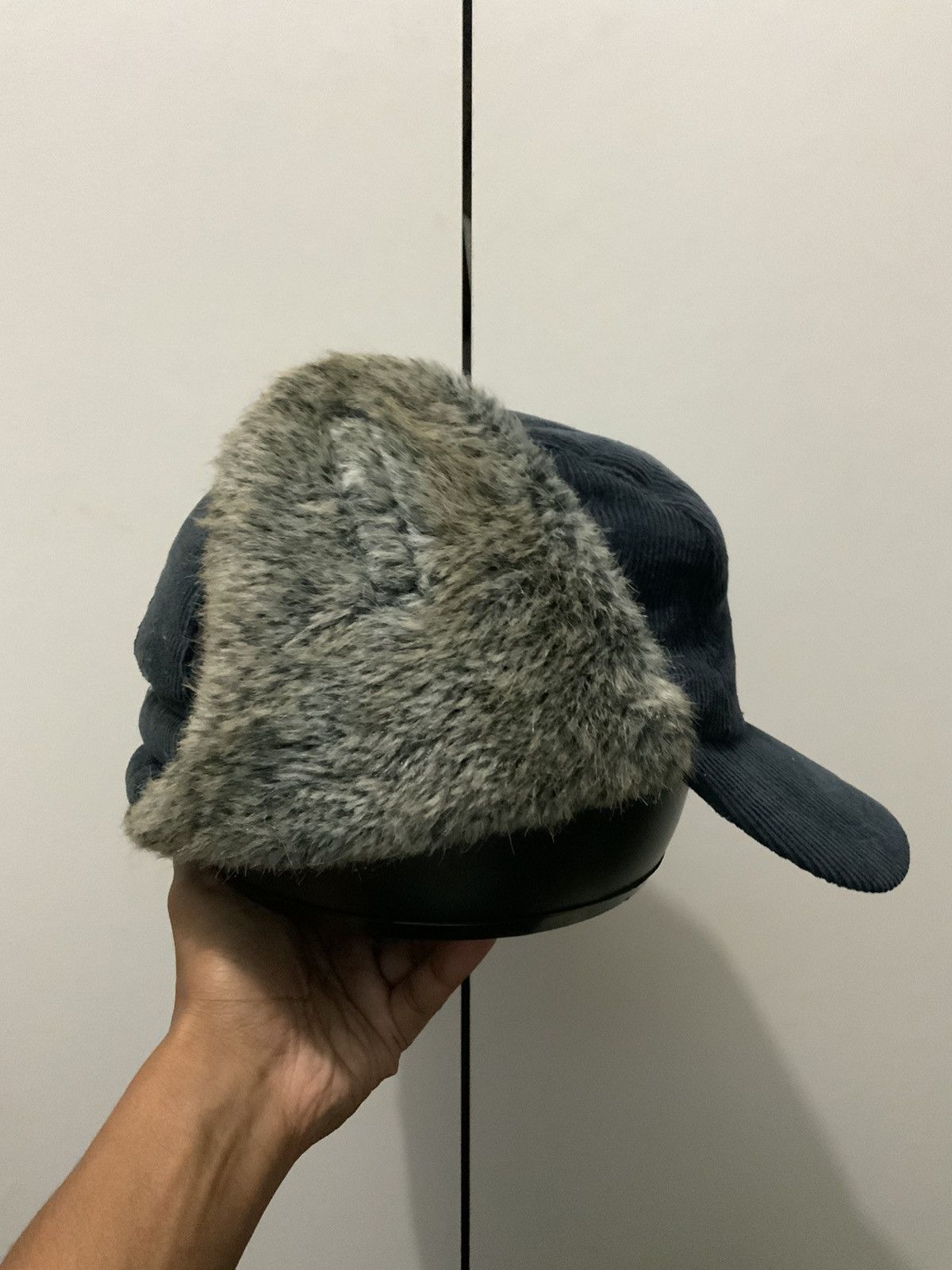 Japanese Brand Faux Fur Mohair Corduroi Winter Session Ski Hat Cap Size ONE SIZE - 4 Thumbnail