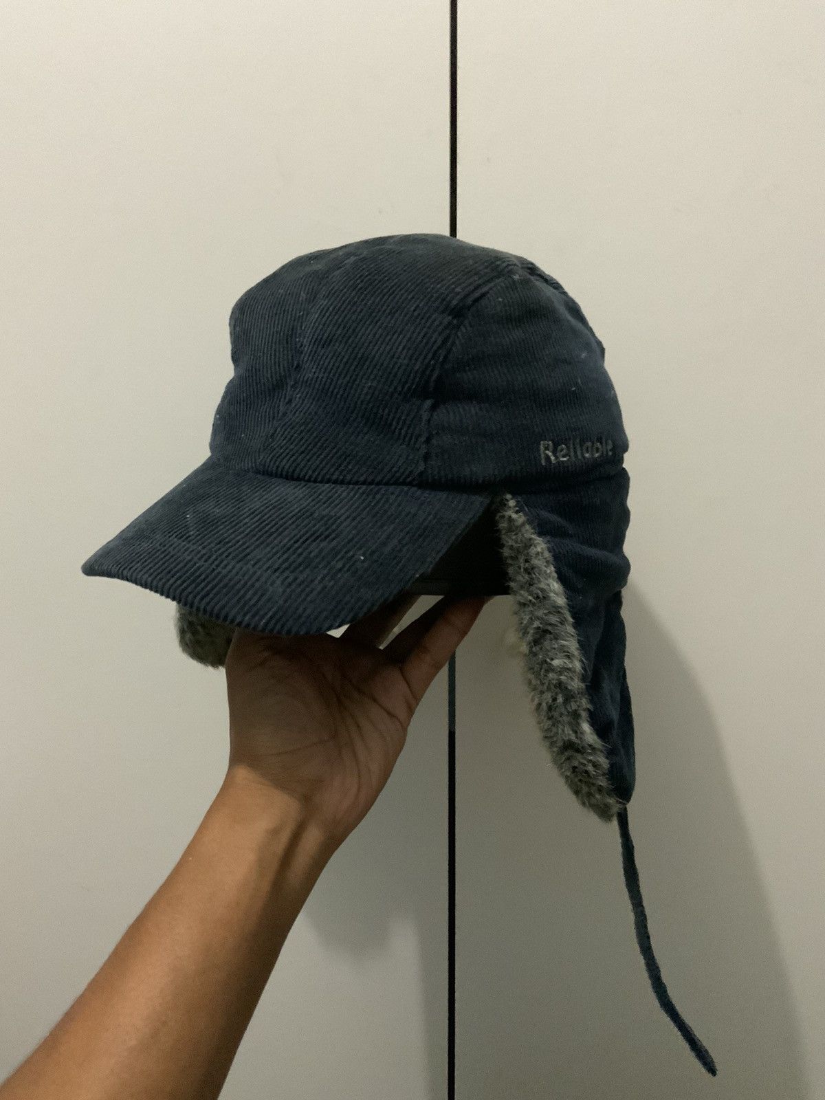 Japanese Brand Faux Fur Mohair Corduroi Winter Session Ski Hat Cap Size ONE SIZE - 6 Thumbnail