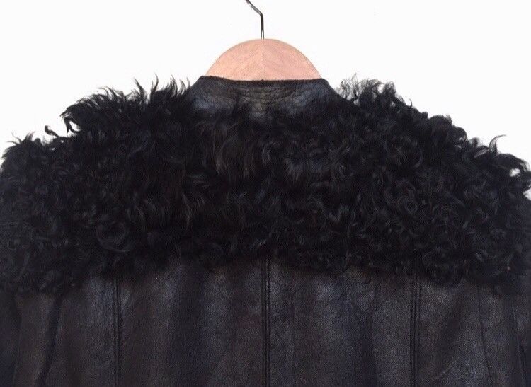 Vintage 🔥Plastic Island Black Na Long Jacket Size XS / US 0-2 / IT 36-38 - 3 Thumbnail